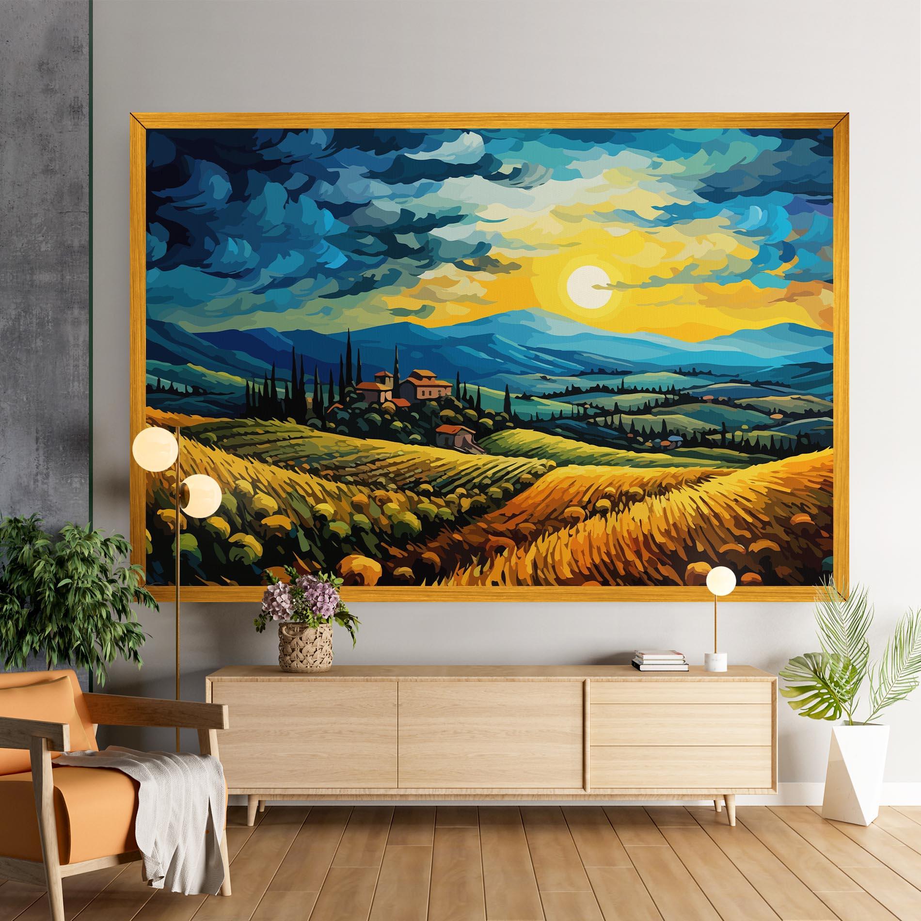 Leinwandbild Rural Fantasy View mockup 9