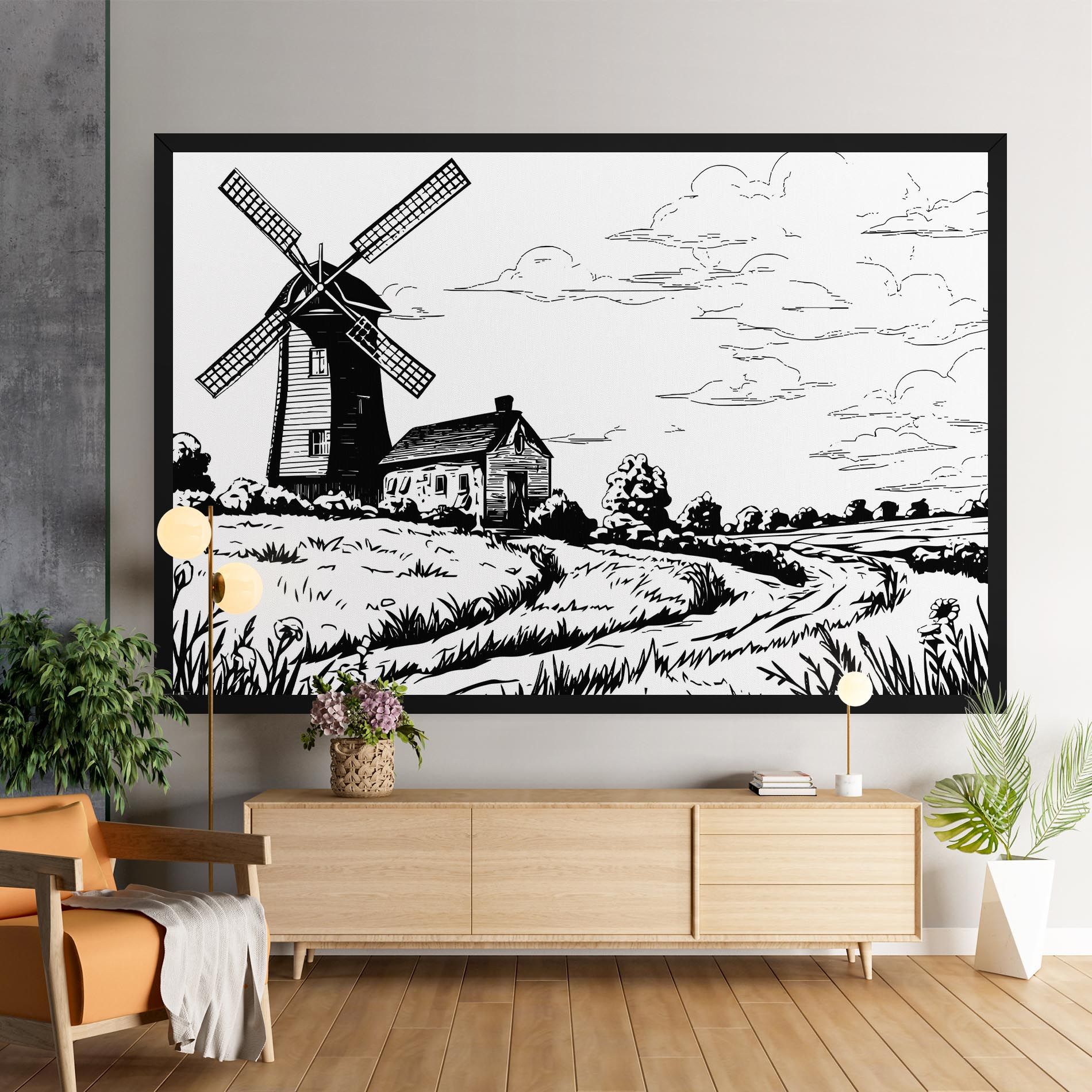 Black Line Wheat mockup 9