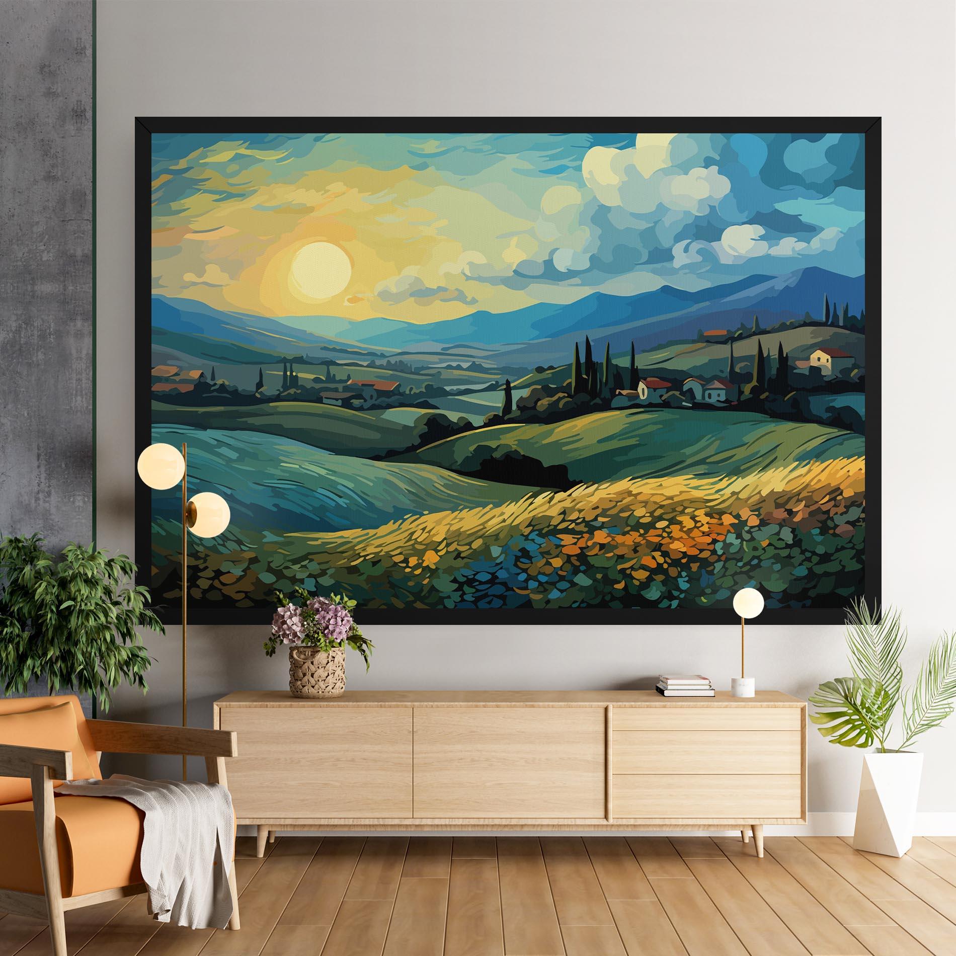 Leinwandbild Fantasy Blue View mockup 9