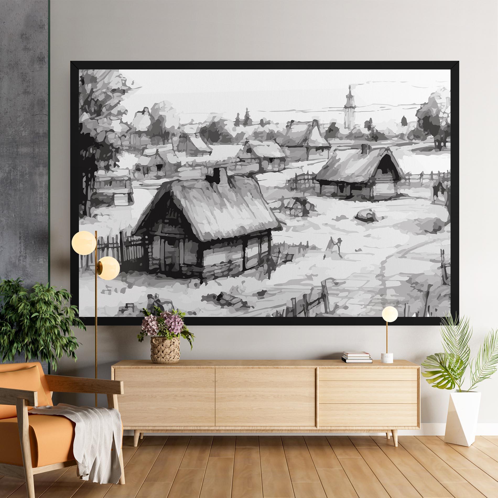 Leinwandbild Farm Grey Ink mockup 9