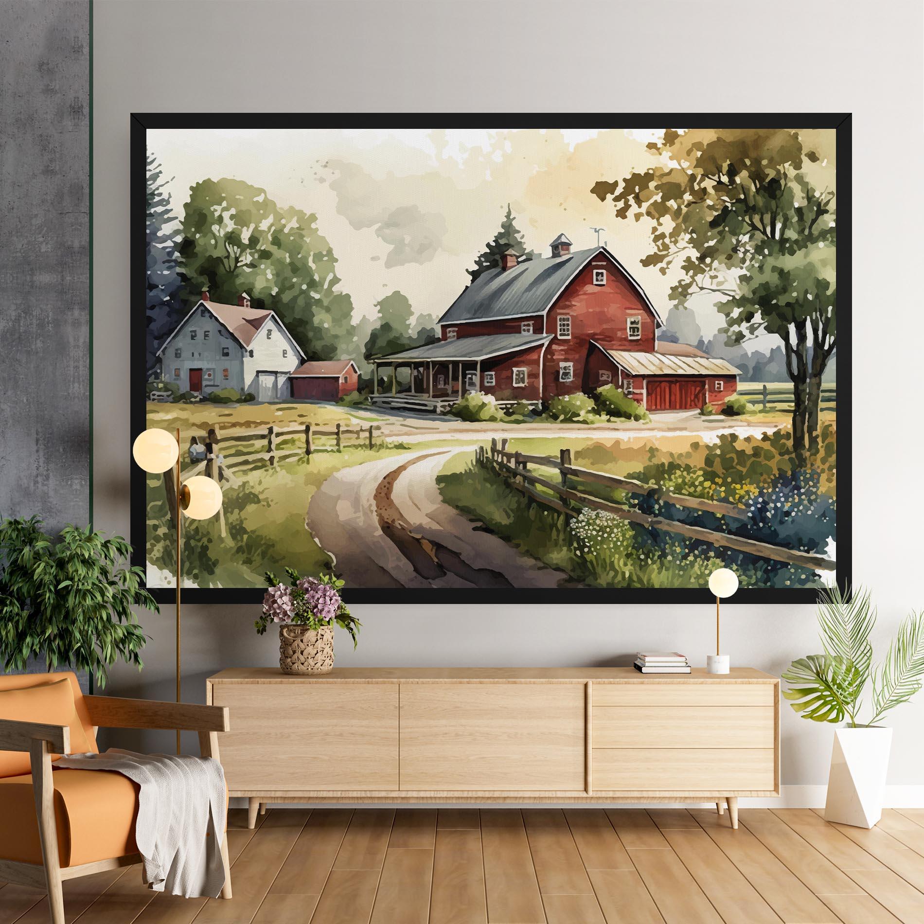 Leinwandbild Farmhouse Painting mockup 9