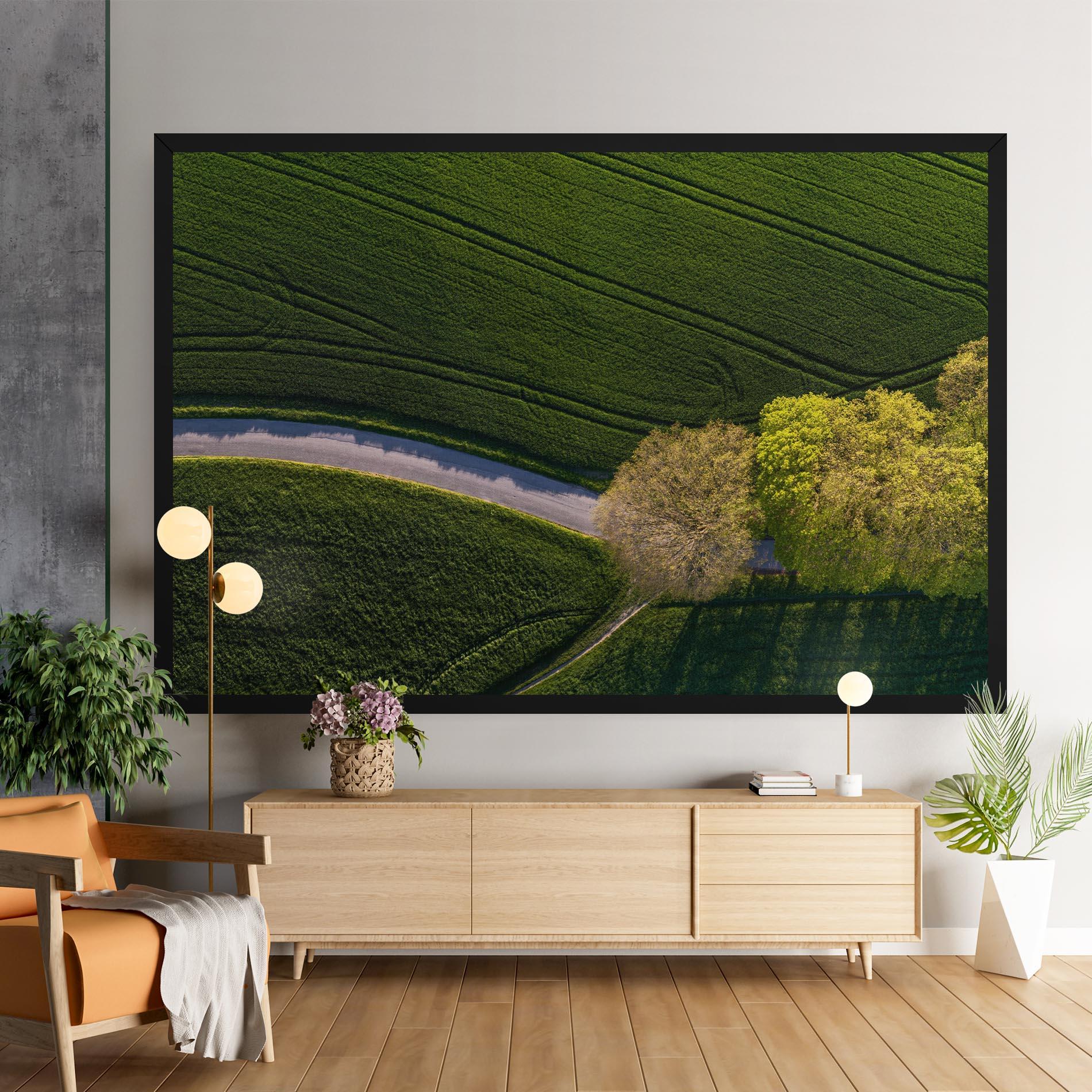 Leinwandbild Green Road mockup 9