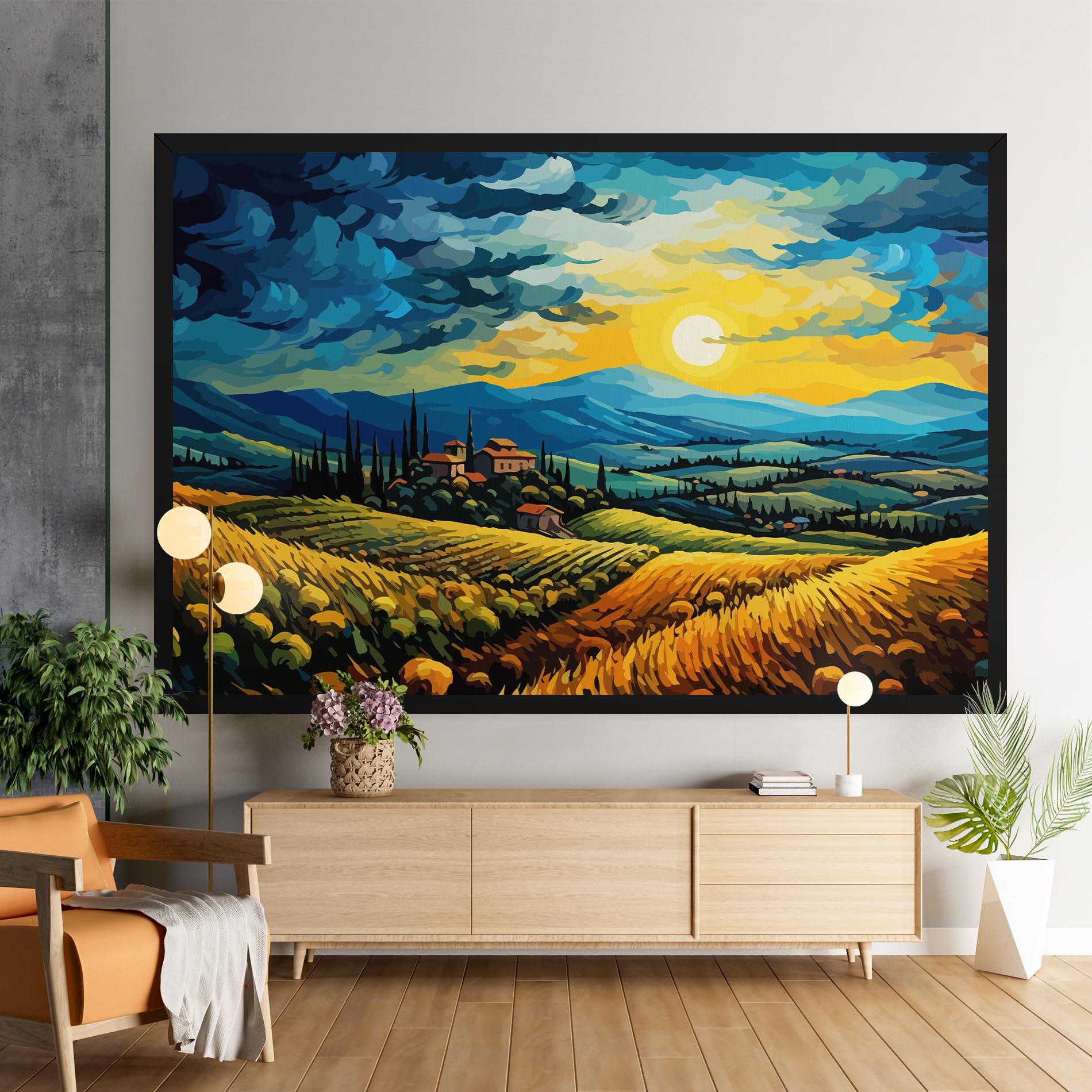 Leinwandbild Rural Fantasy View mockup 9