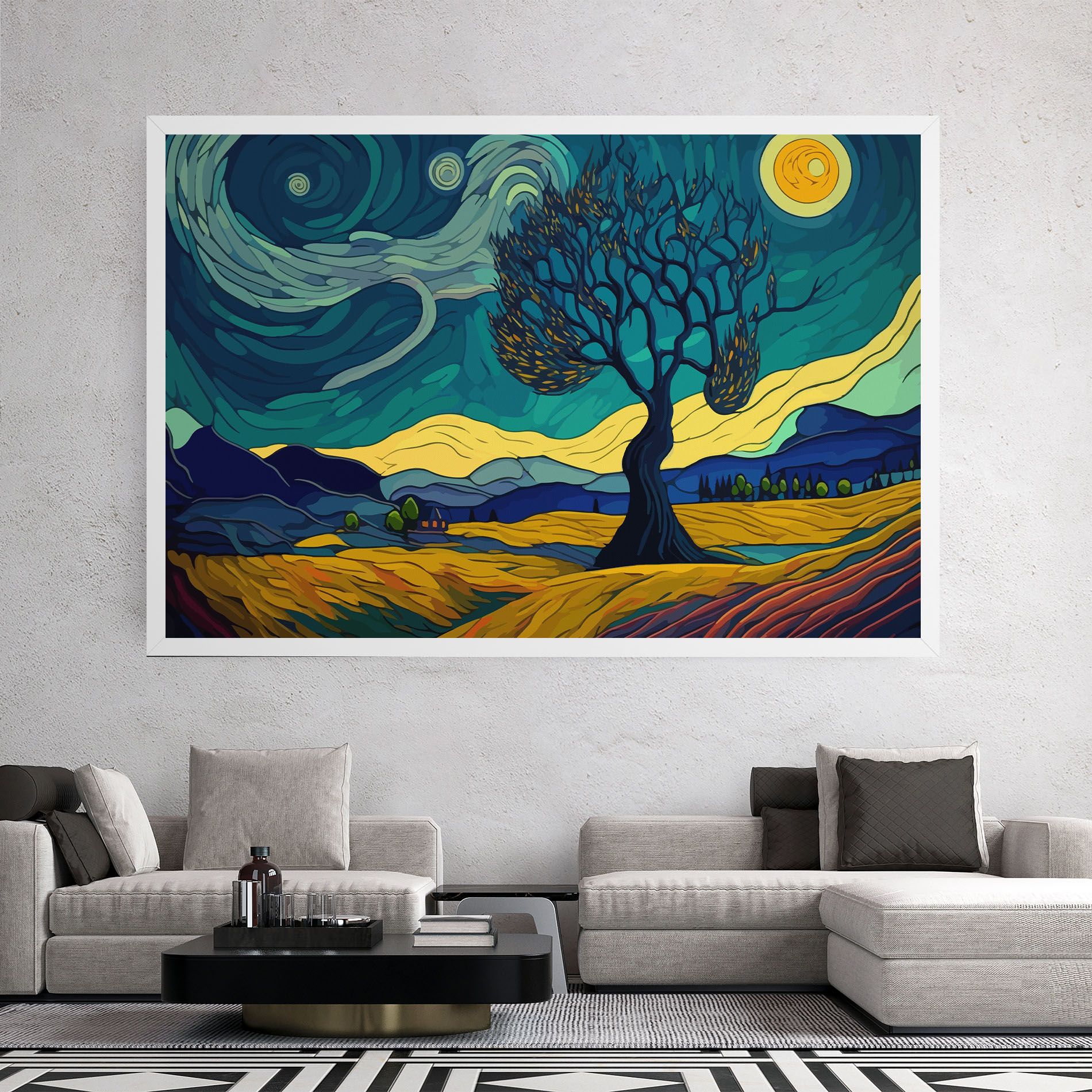 Abstract Rural Art mockup 2