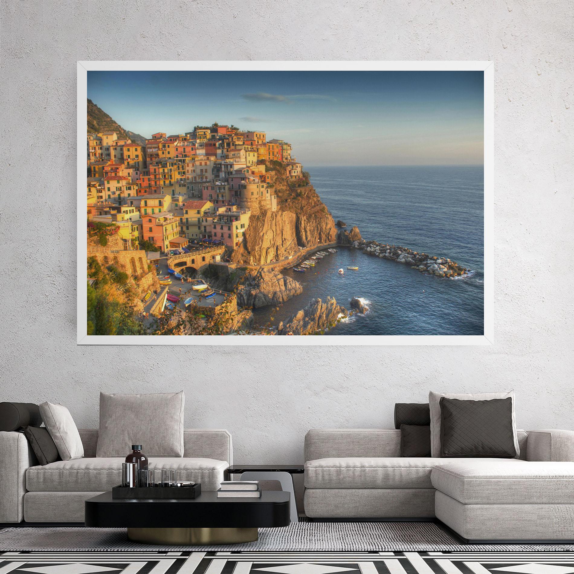 Leinwandbild Cinque Terrre mockup 2