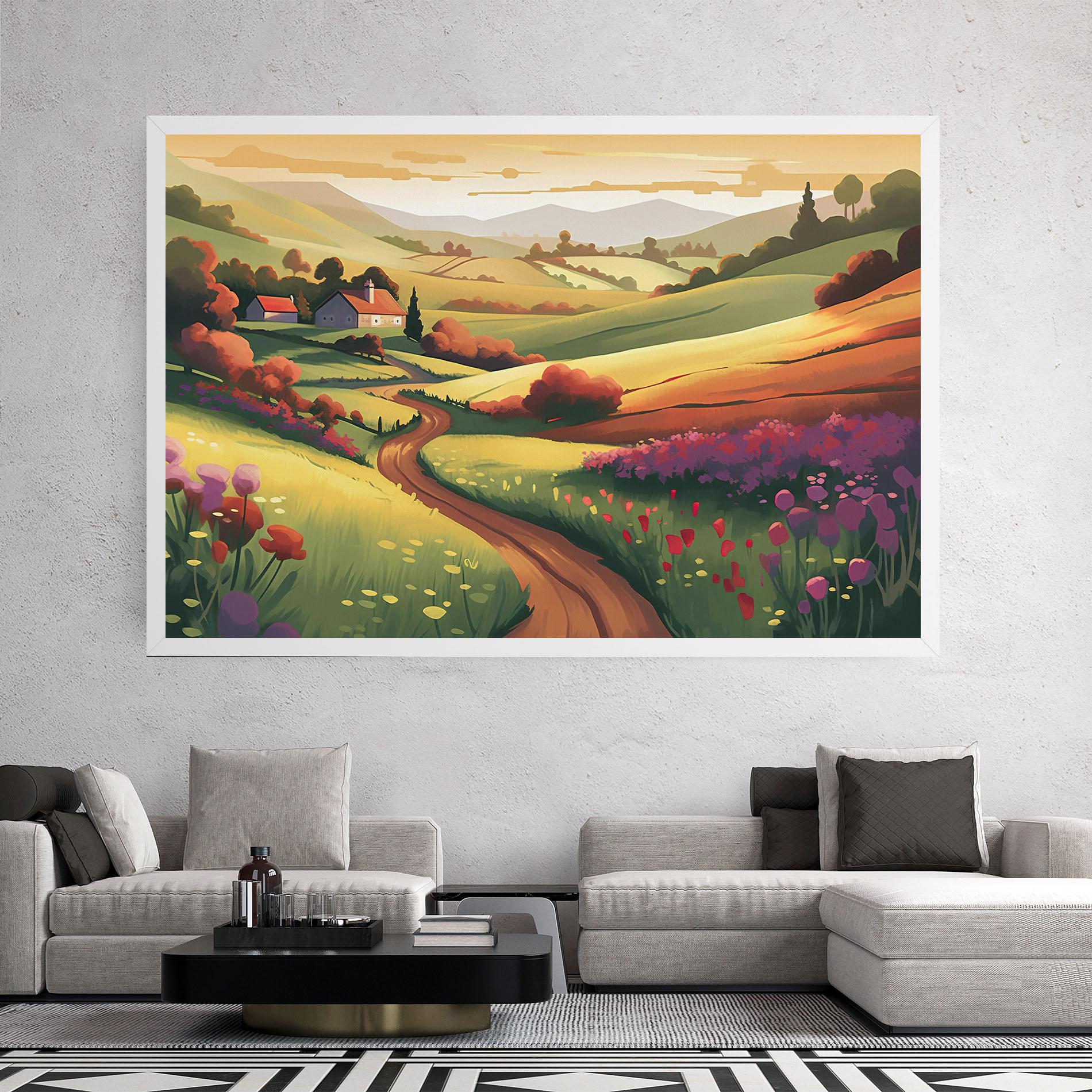 Leinwandbild Countryside Charm mockup 2