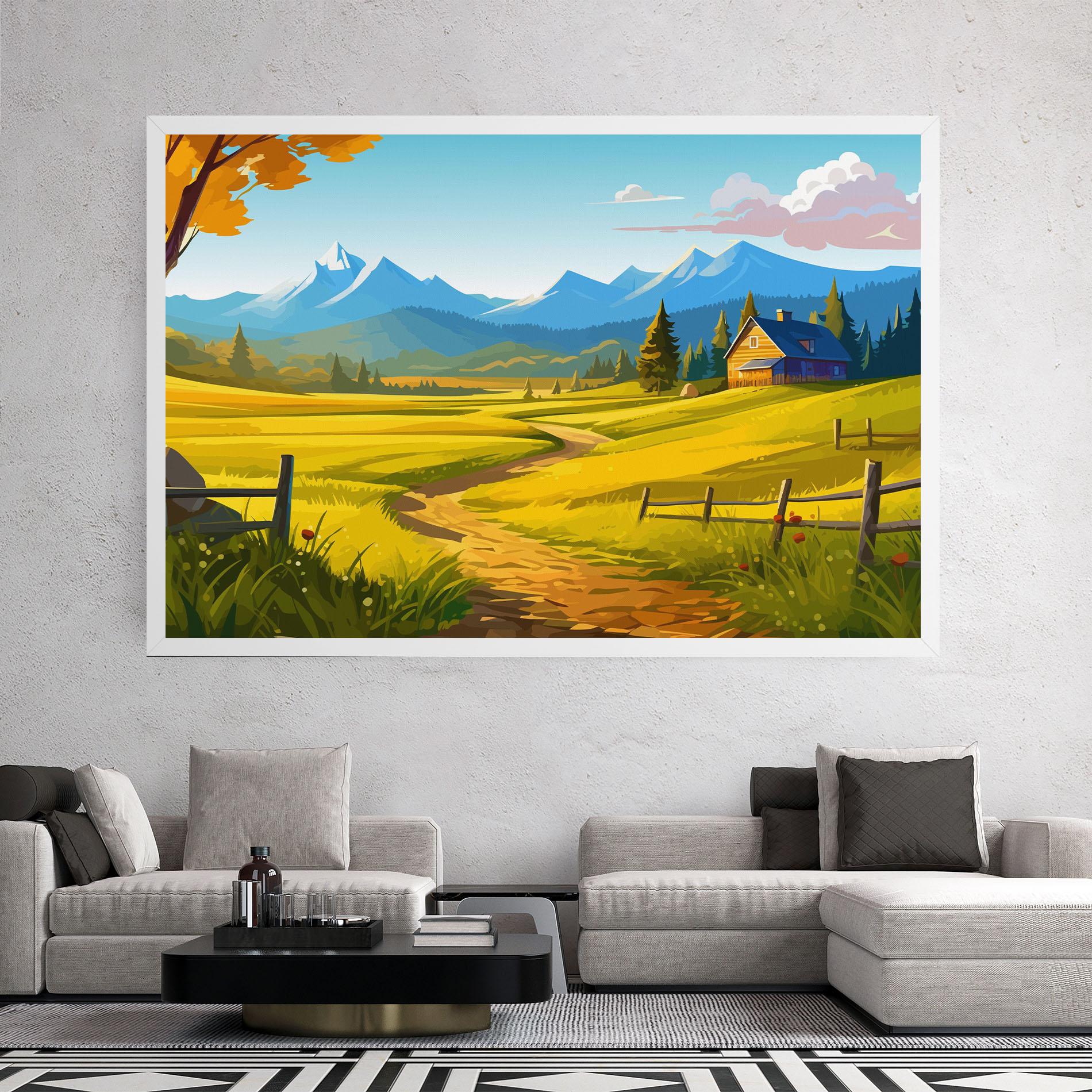 Leinwandbild Daylight Rural View mockup 2