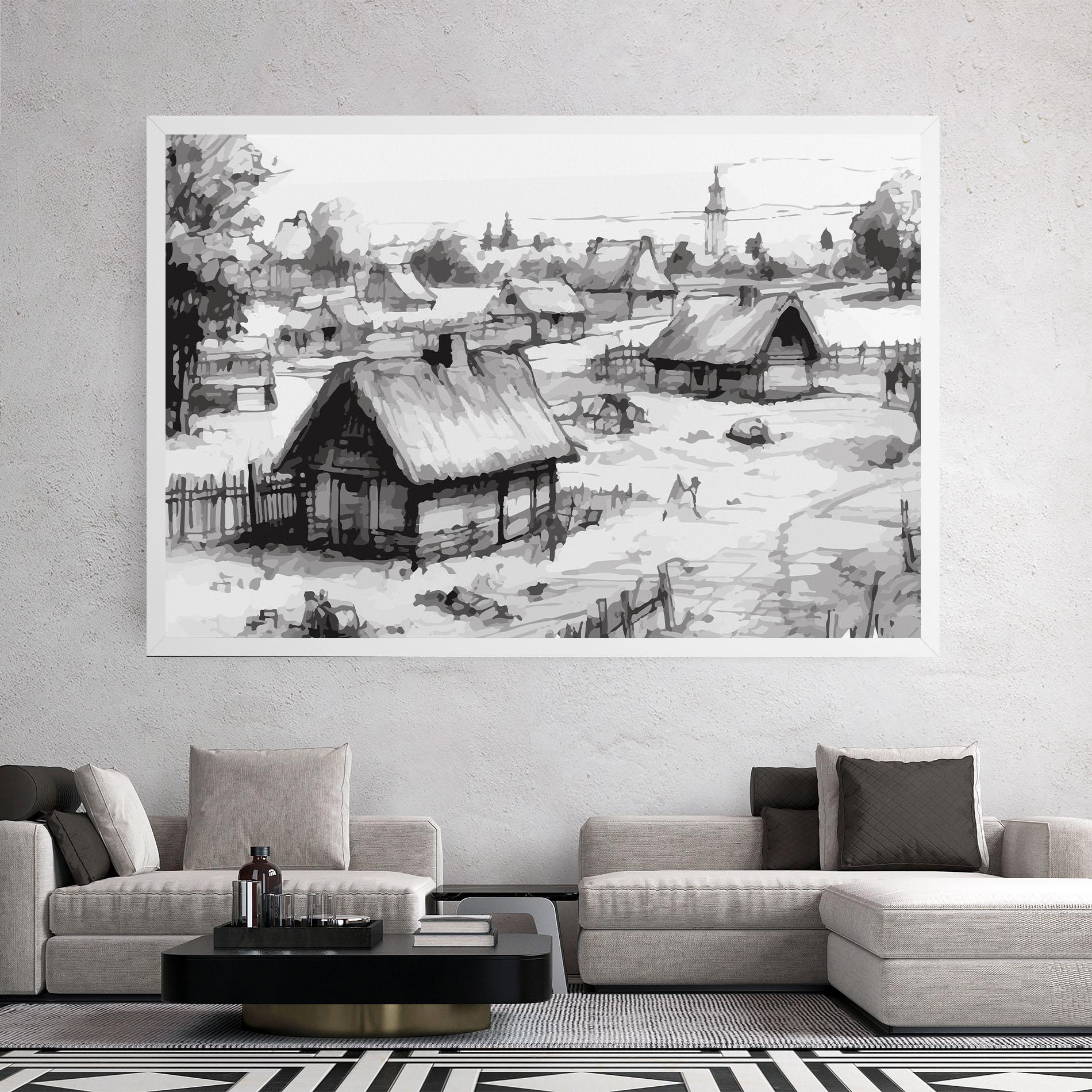 Leinwandbild Farm Grey Ink mockup 2