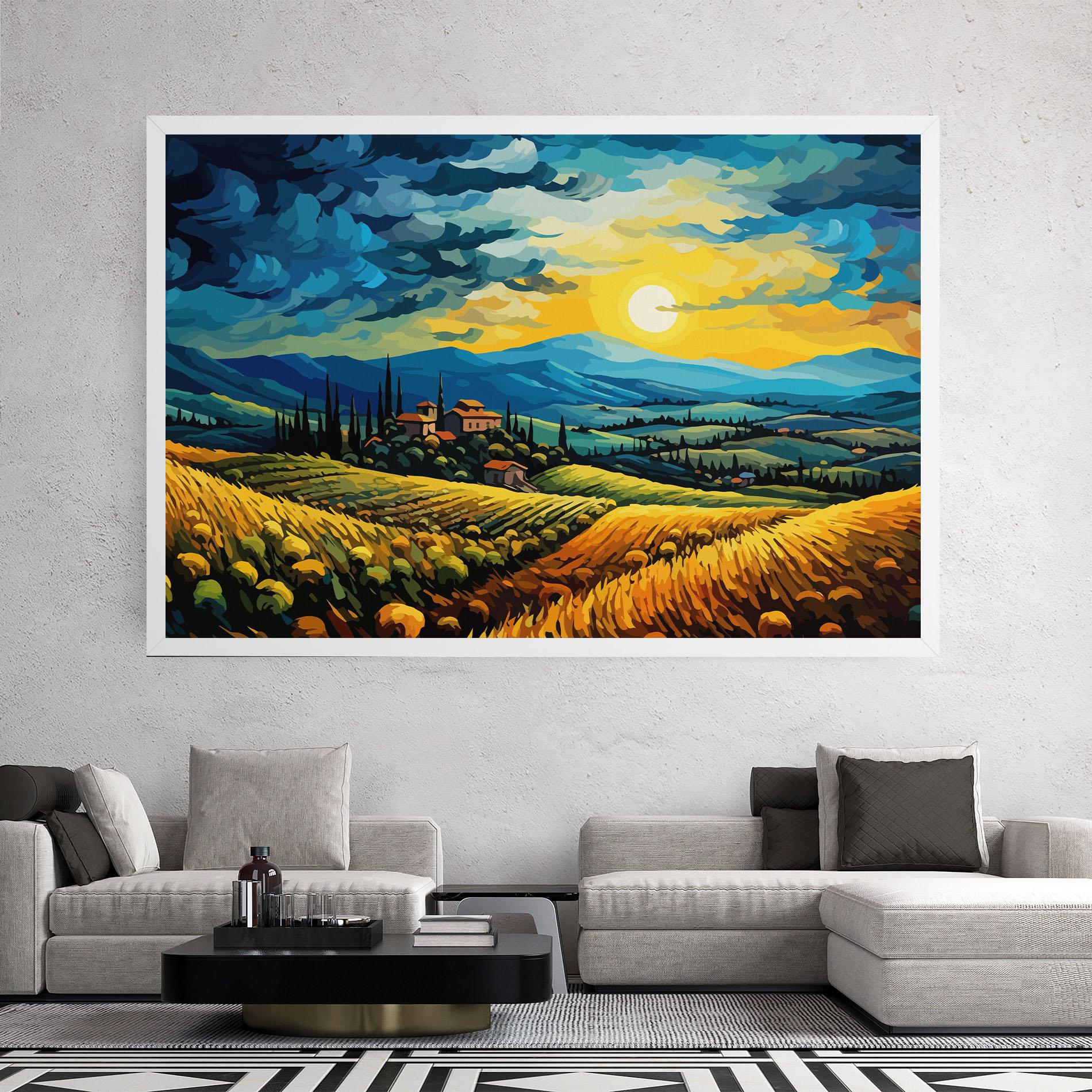 Leinwandbild Rural Fantasy View mockup 2