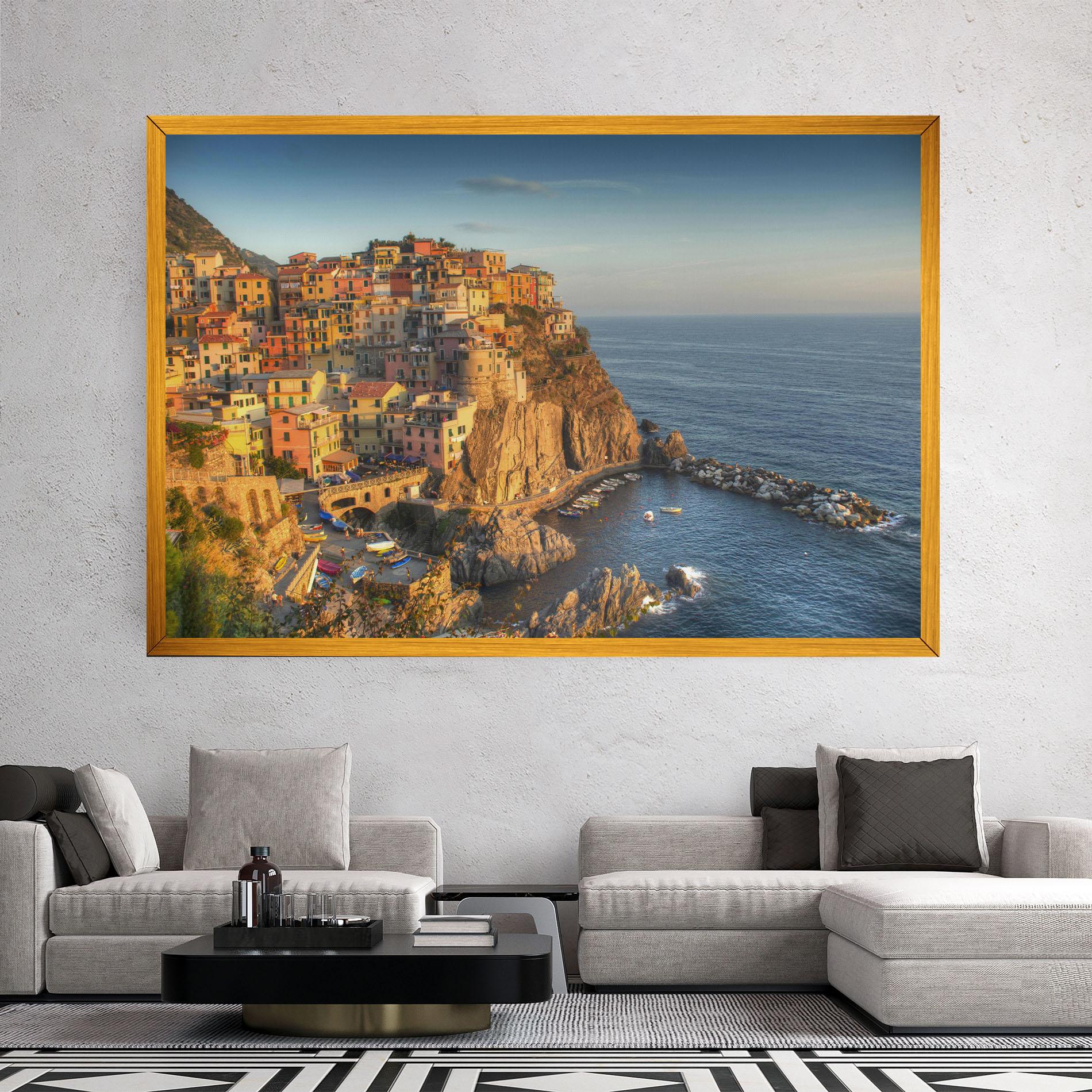 Leinwandbild Cinque Terrre mockup 2