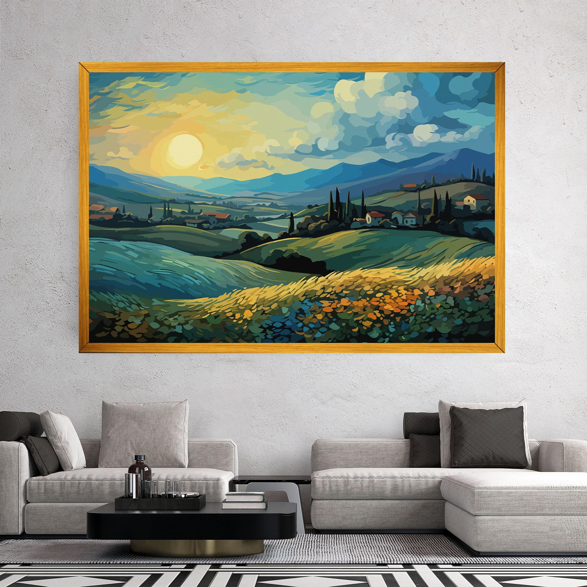 Leinwandbild Fantasy Blue View mockup 2