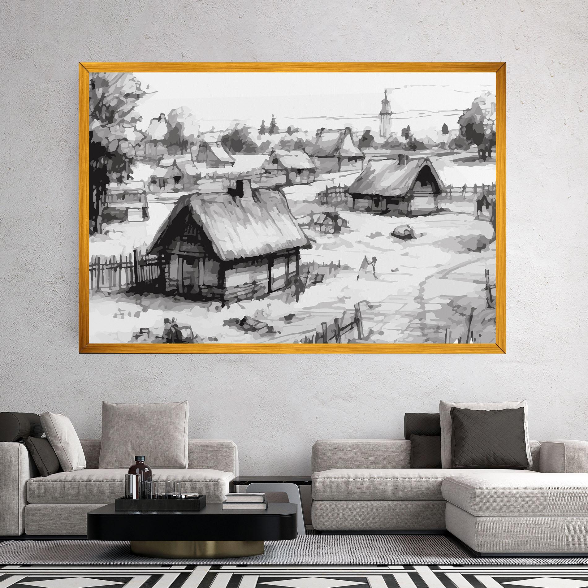 Leinwandbild Farm Grey Ink mockup 2