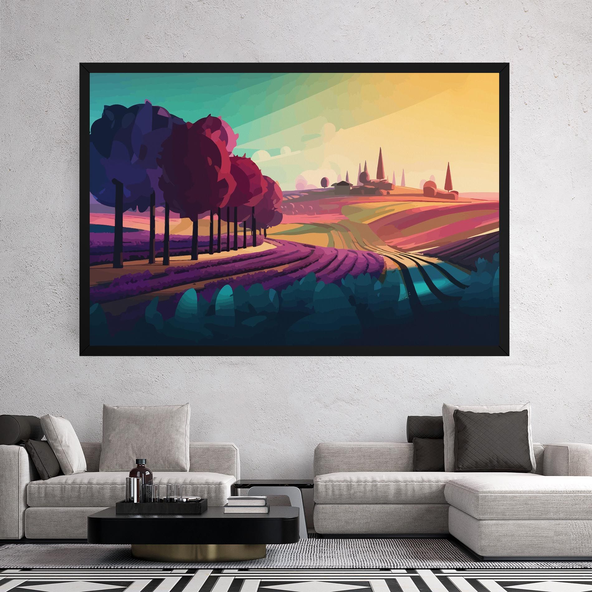 Beautiful Rural View mockup 2