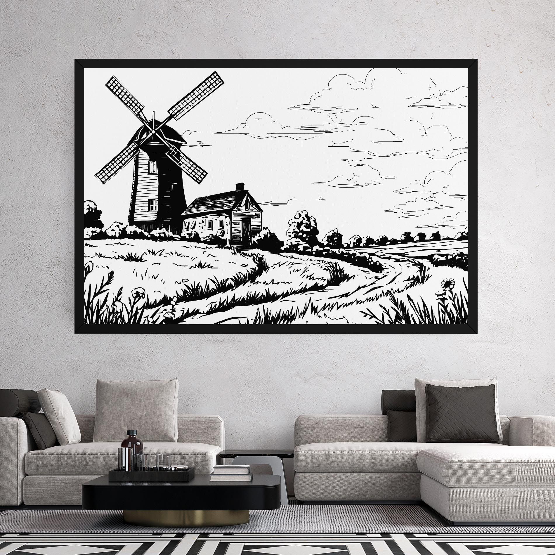 Black Line Wheat mockup 2