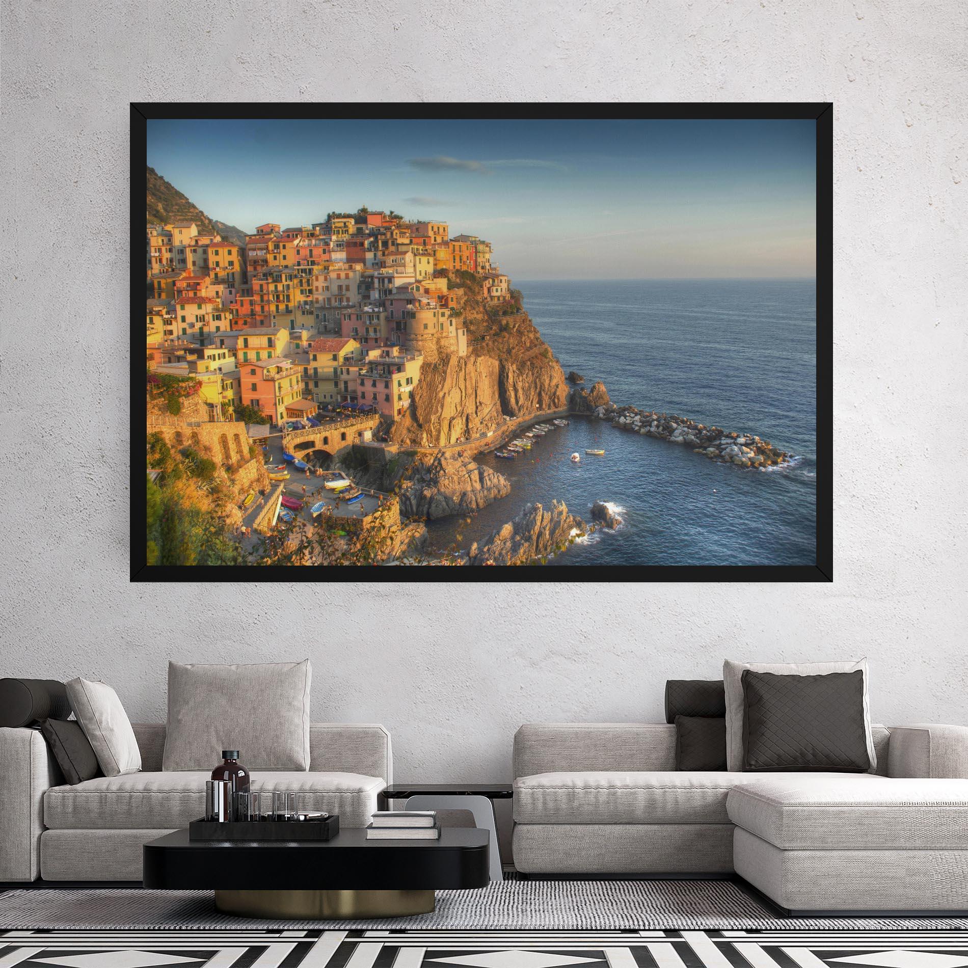 Leinwandbild Cinque Terrre mockup 2