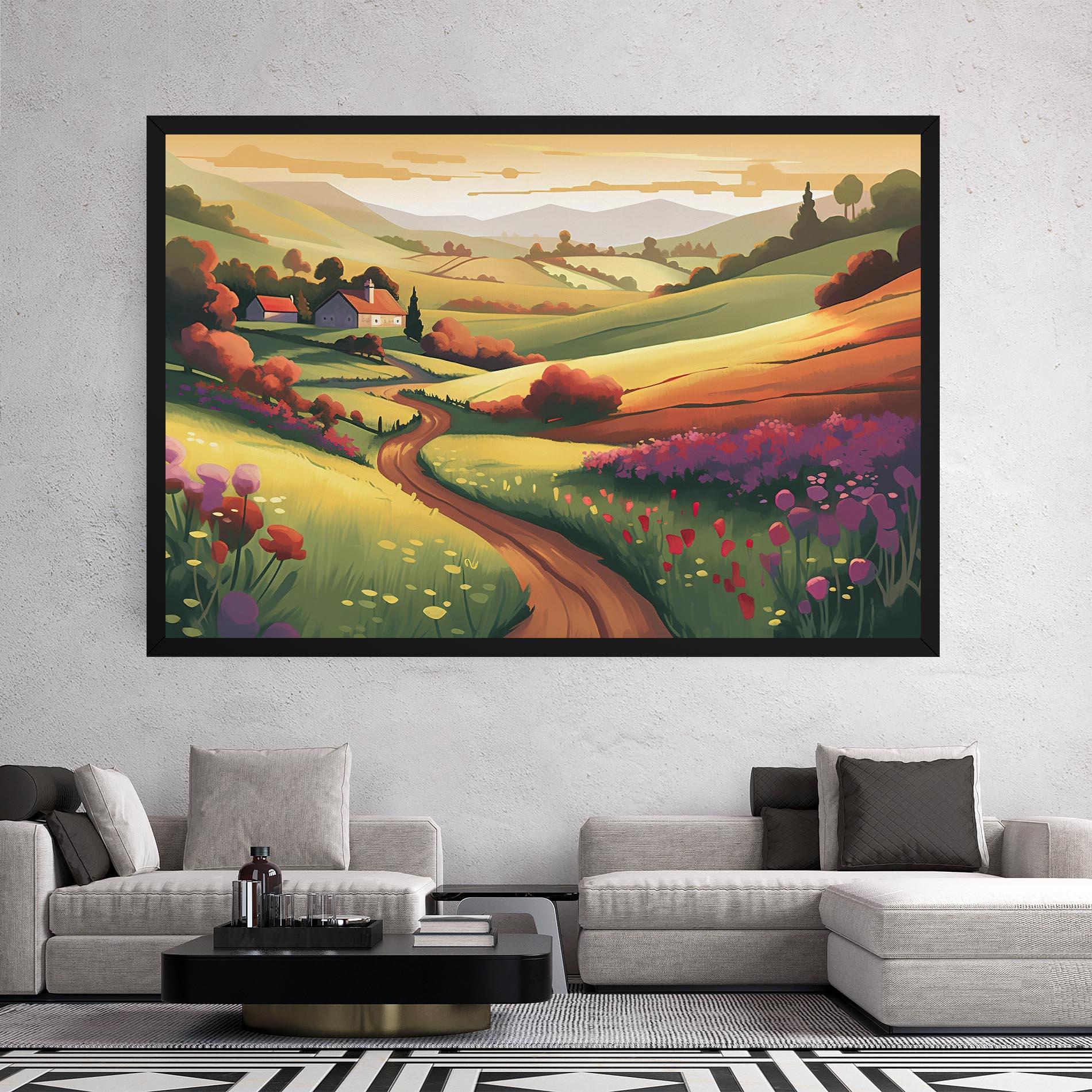 Leinwandbild Countryside Charm mockup 2