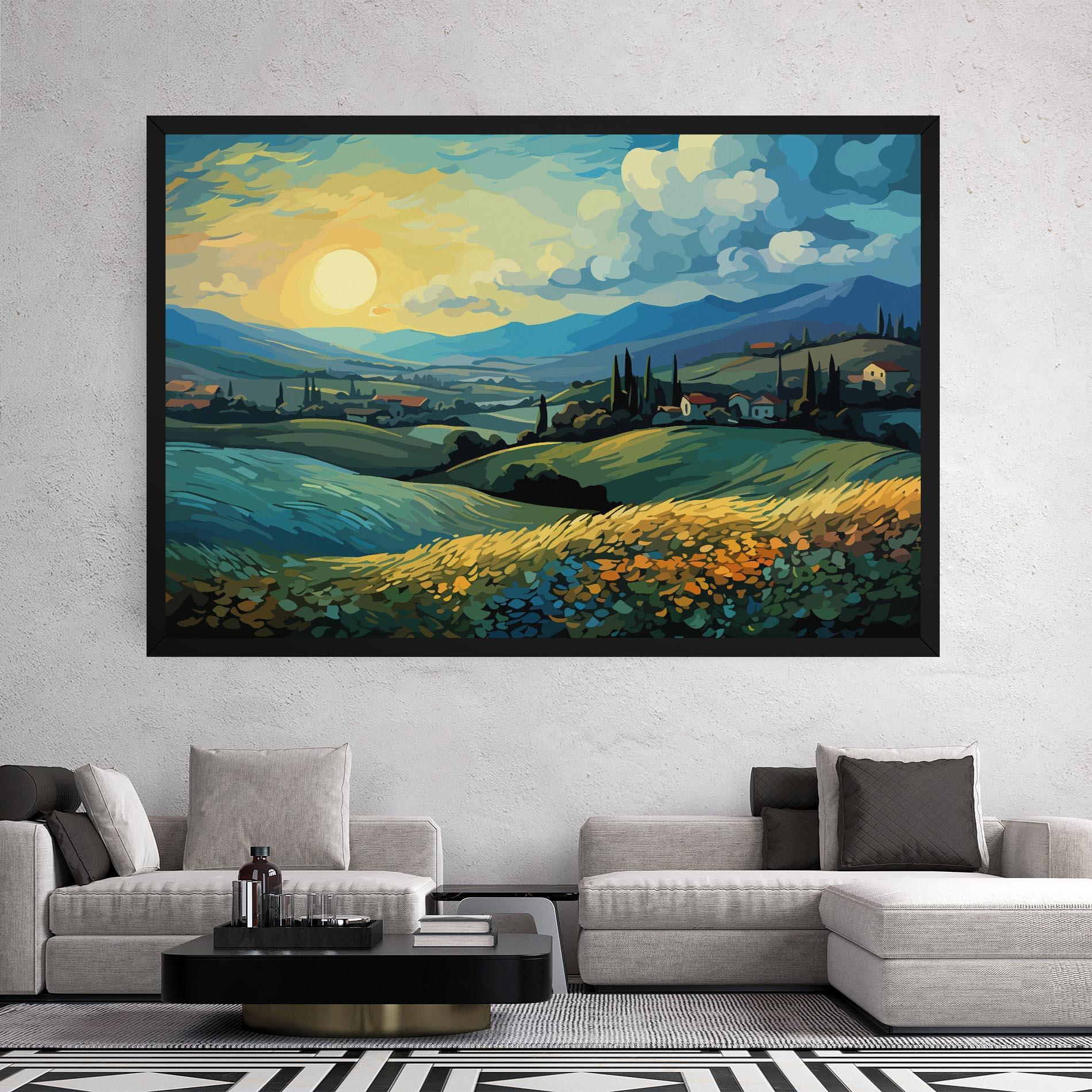 Leinwandbild Fantasy Blue View mockup 2