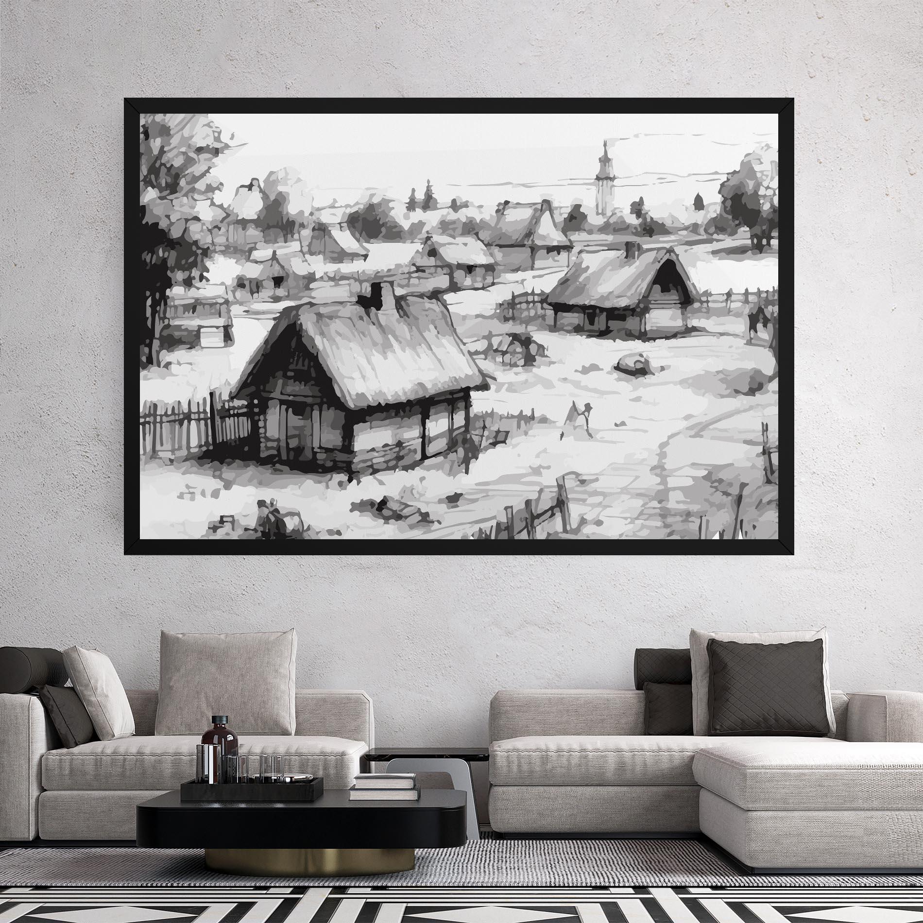 Leinwandbild Farm Grey Ink mockup 2