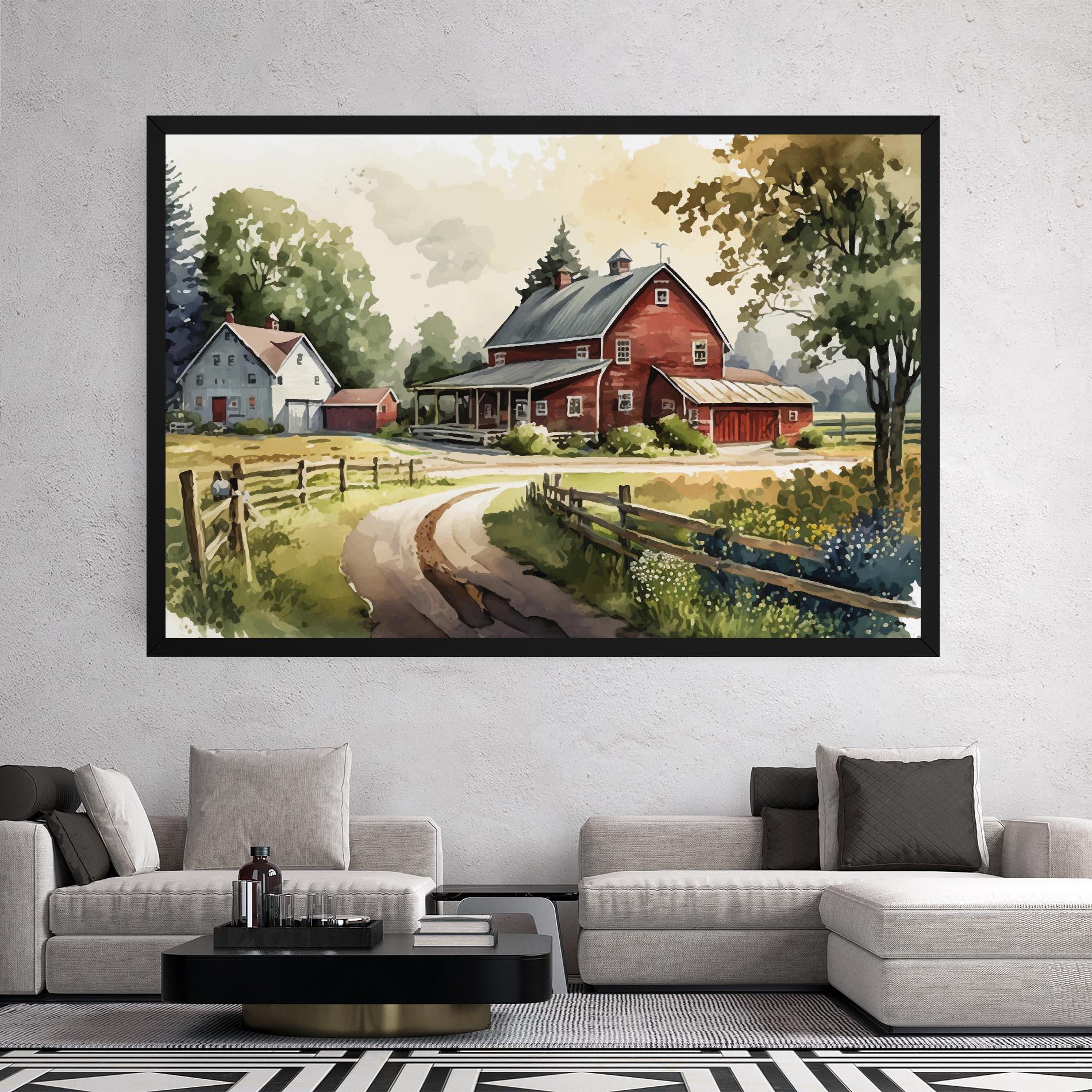 Leinwandbild Farmhouse Painting mockup 2