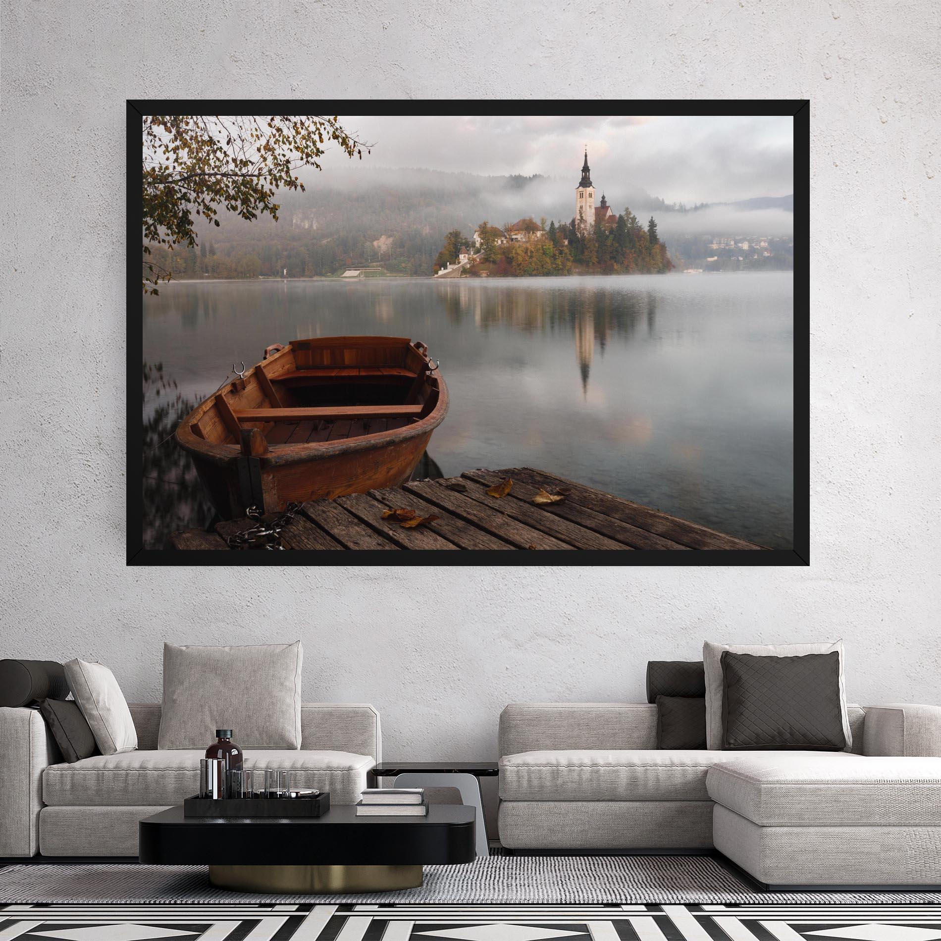 Leinwandbild Lake Church mockup 2