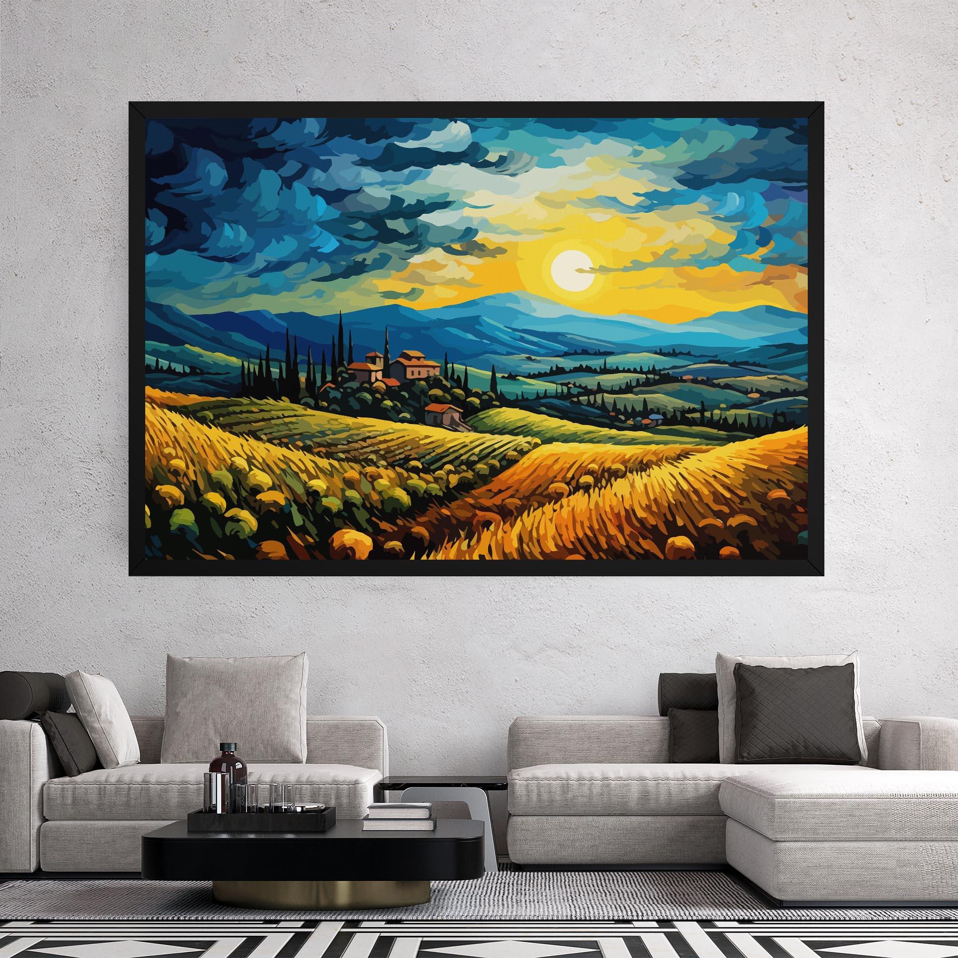 Leinwandbild Rural Fantasy View mockup 2