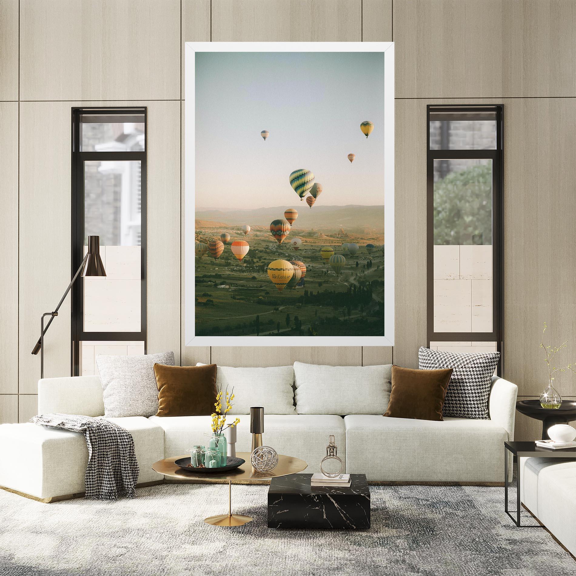 Leinwandbild Hot Ballons mockup 2