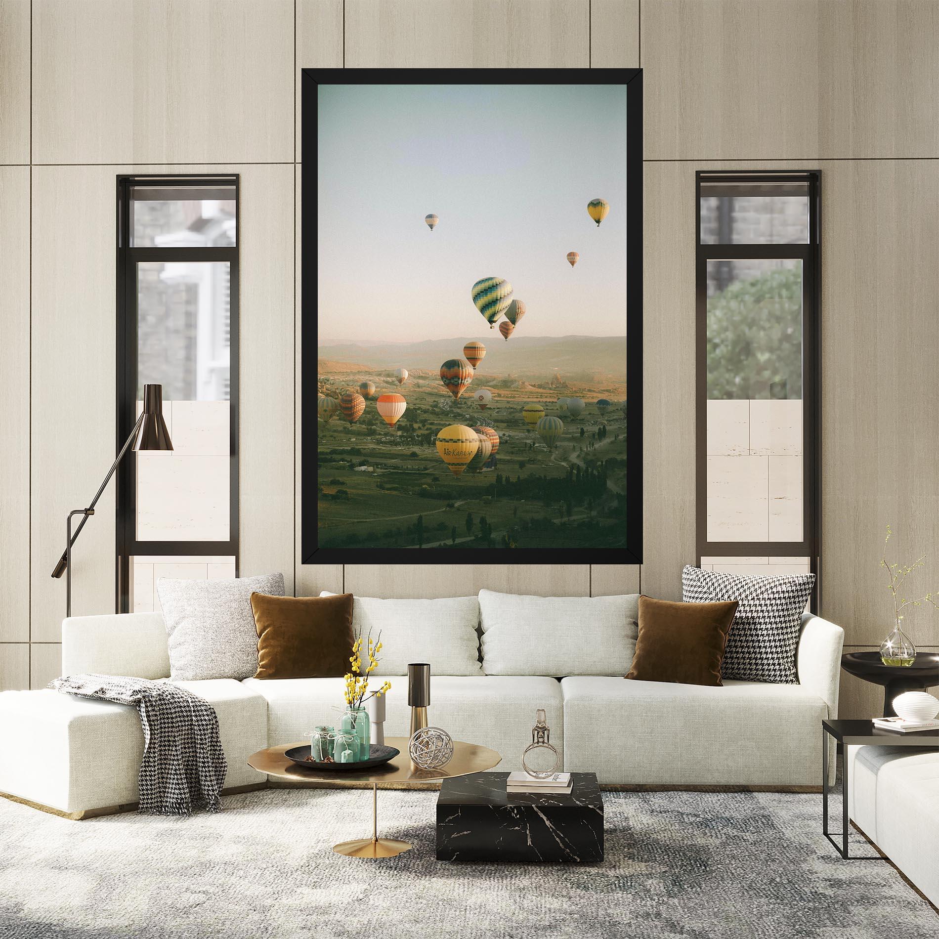 Leinwandbild Hot Ballons mockup 2