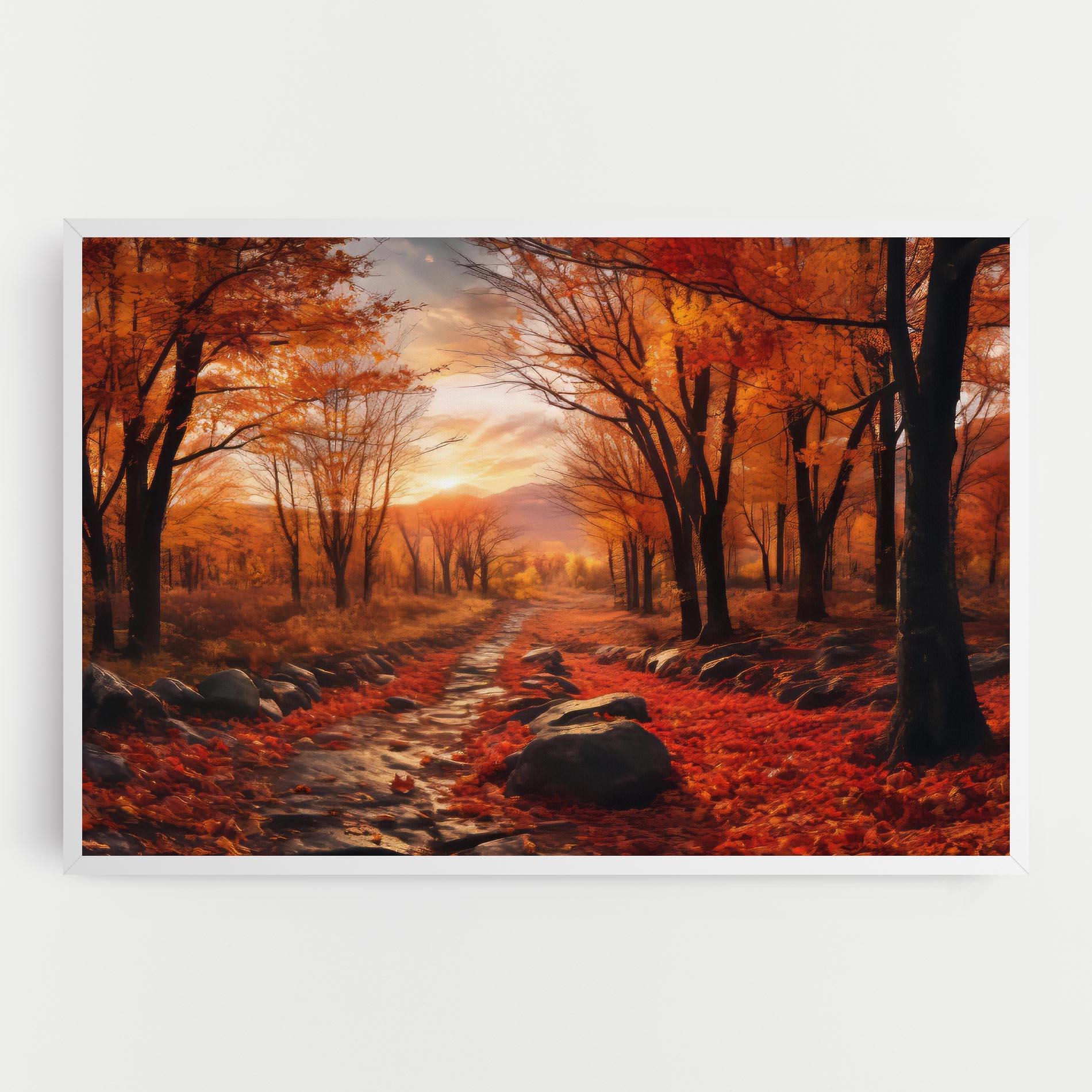 Leinwandbild Autumn Path mockup 0