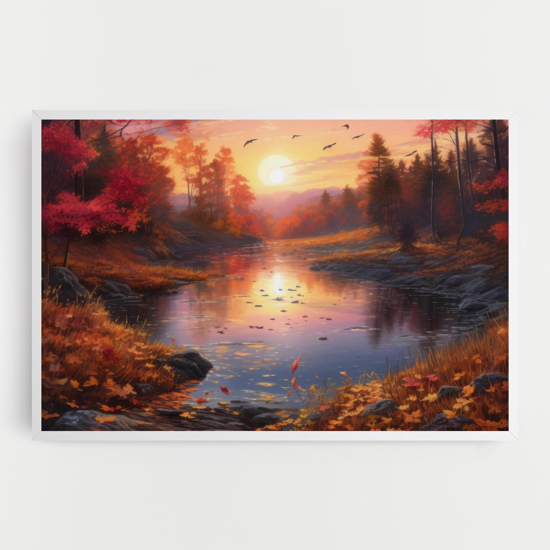 Leinwandbild Autumn Sunset mockup 0