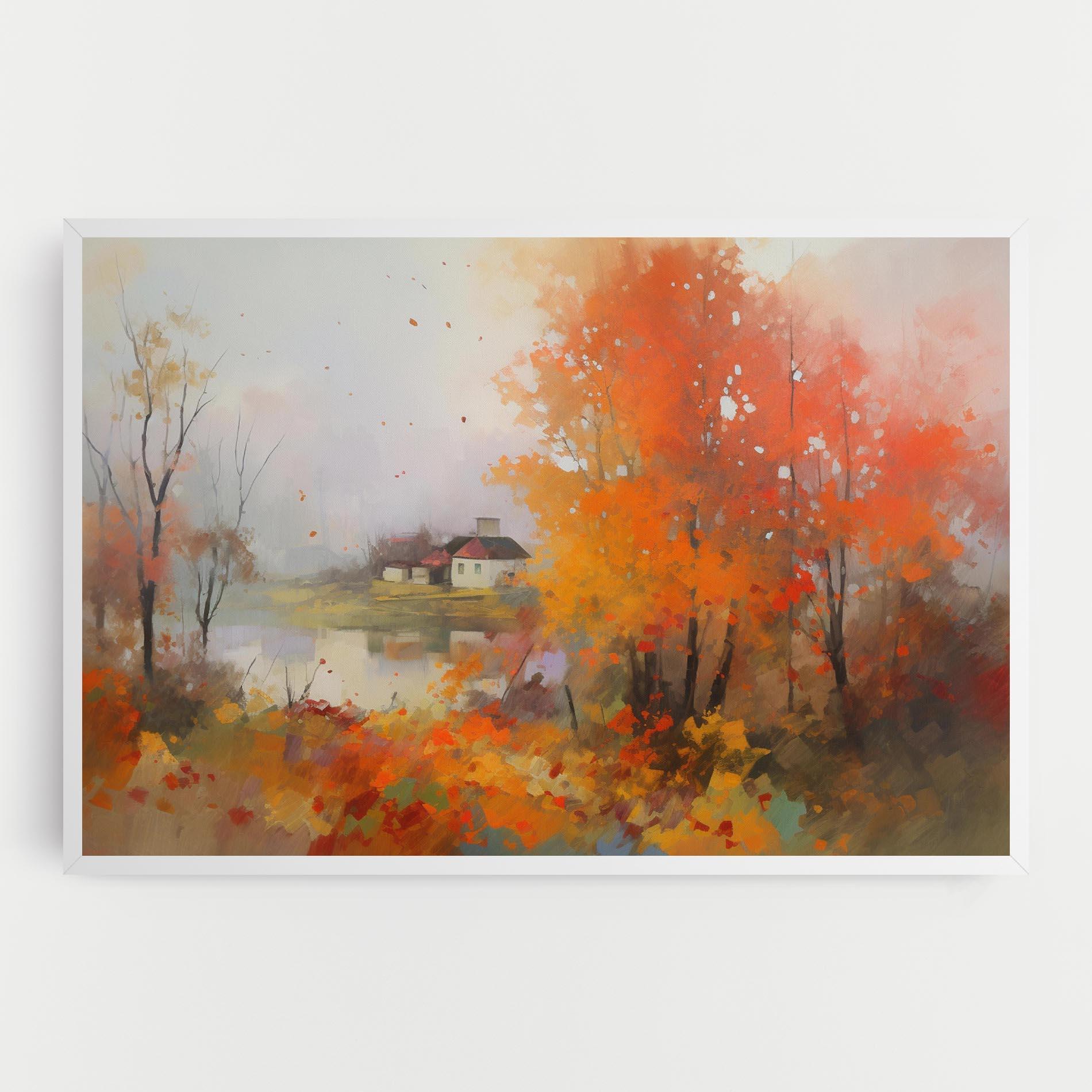 Leinwandbild Autumnal Painting mockup 0