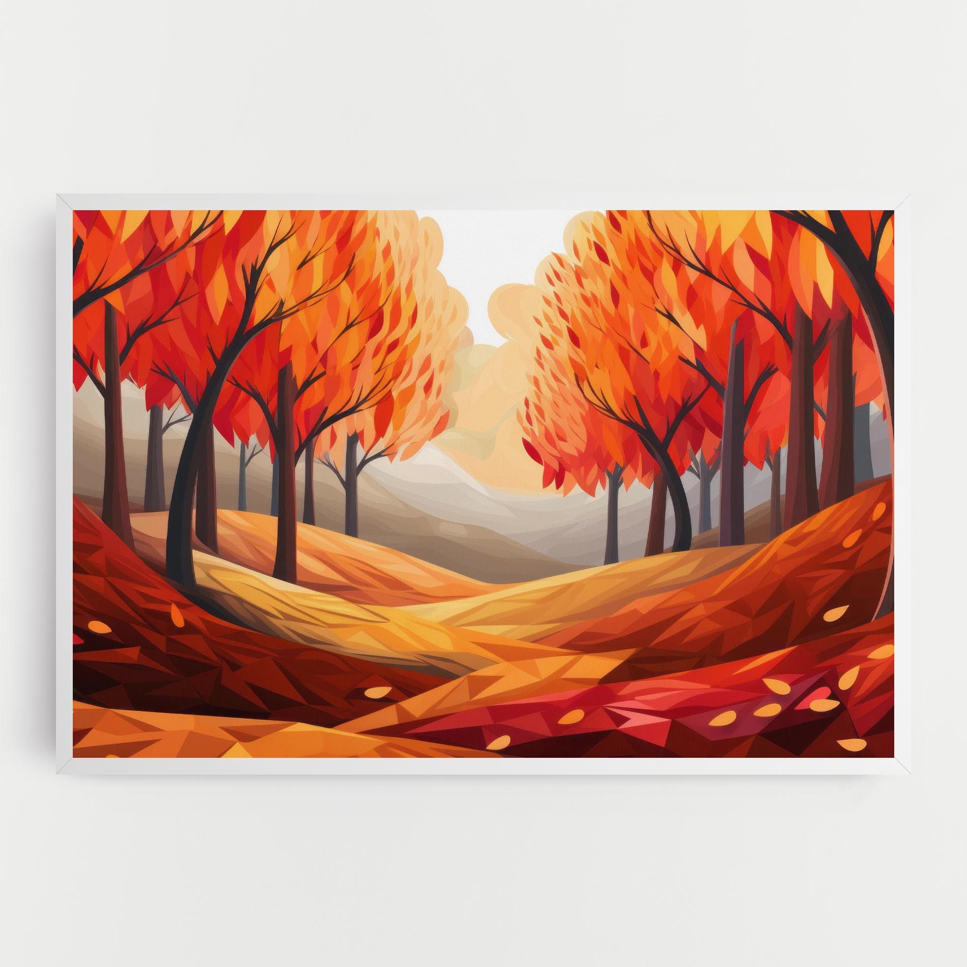 Red Trees Art mockup 0