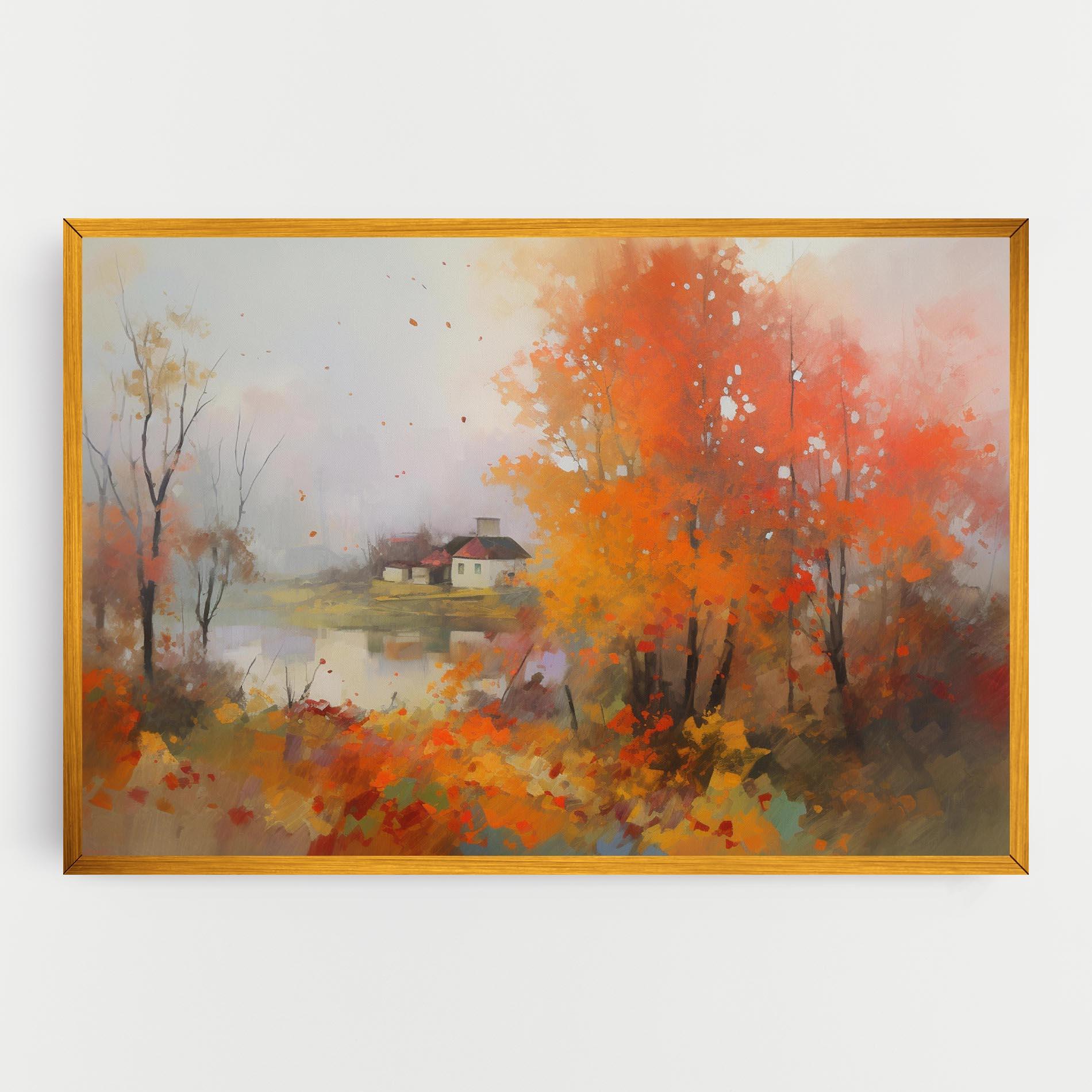 Leinwandbild Autumnal Painting mockup 0