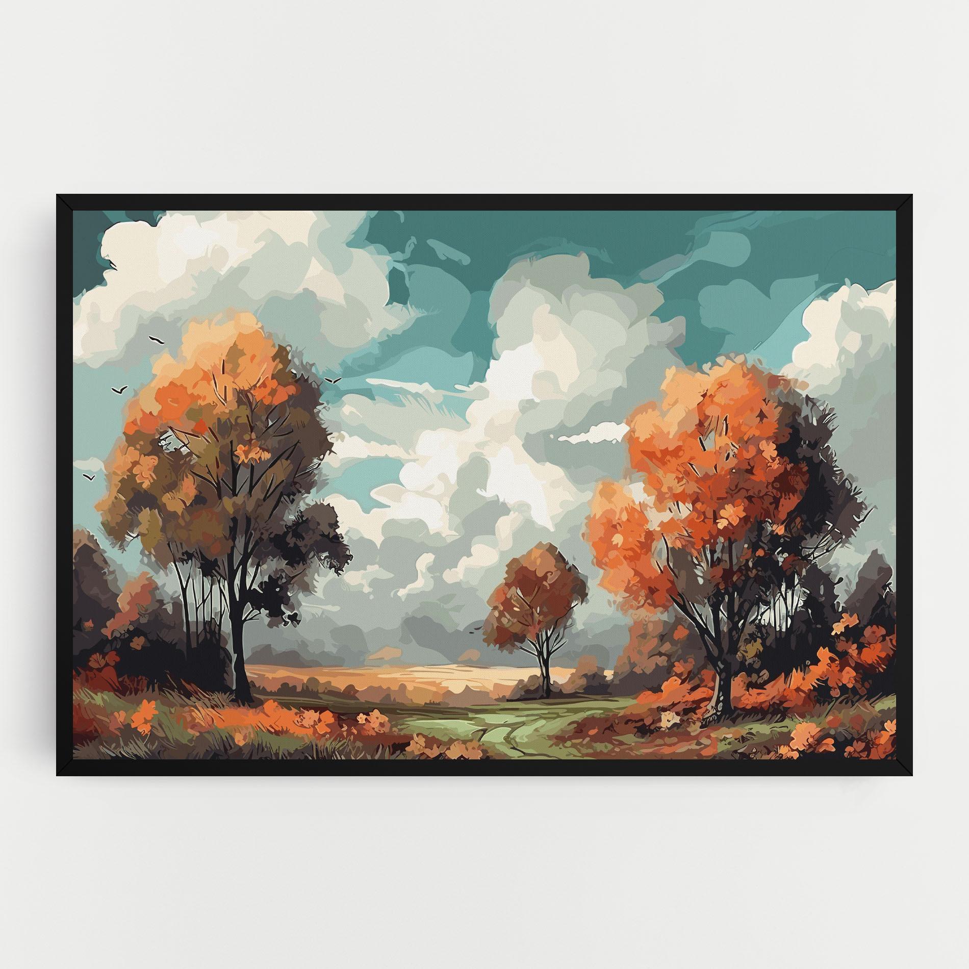 Leinwandbild Autumn Art mockup 0