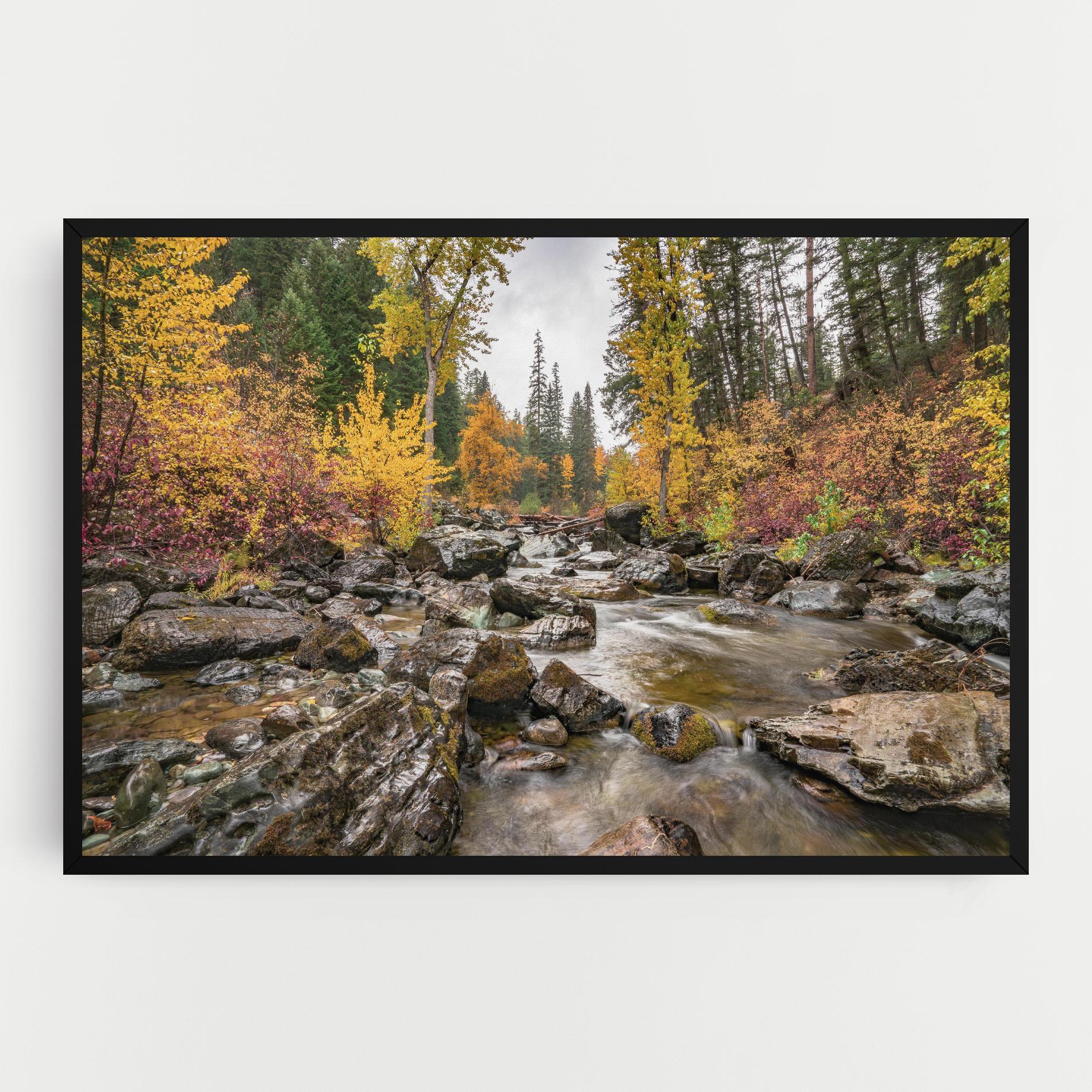 Leinwandbild Autumn Stream mockup 0