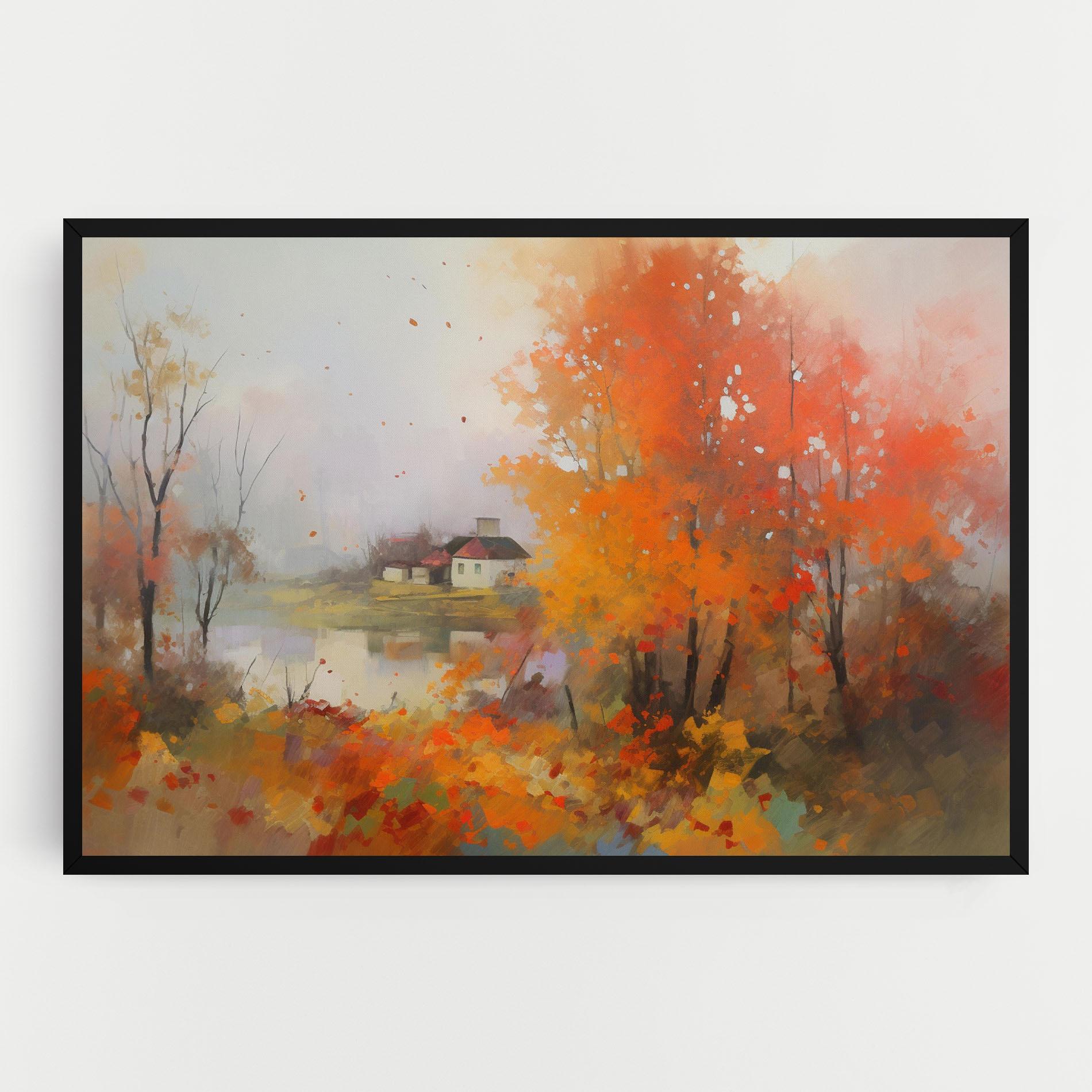 Leinwandbild Autumnal Painting mockup 0