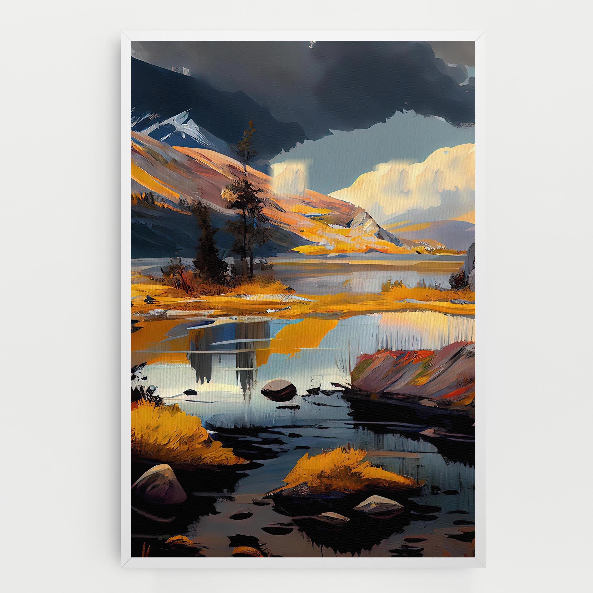 Leinwandbild Autumn Landscape mockup 0