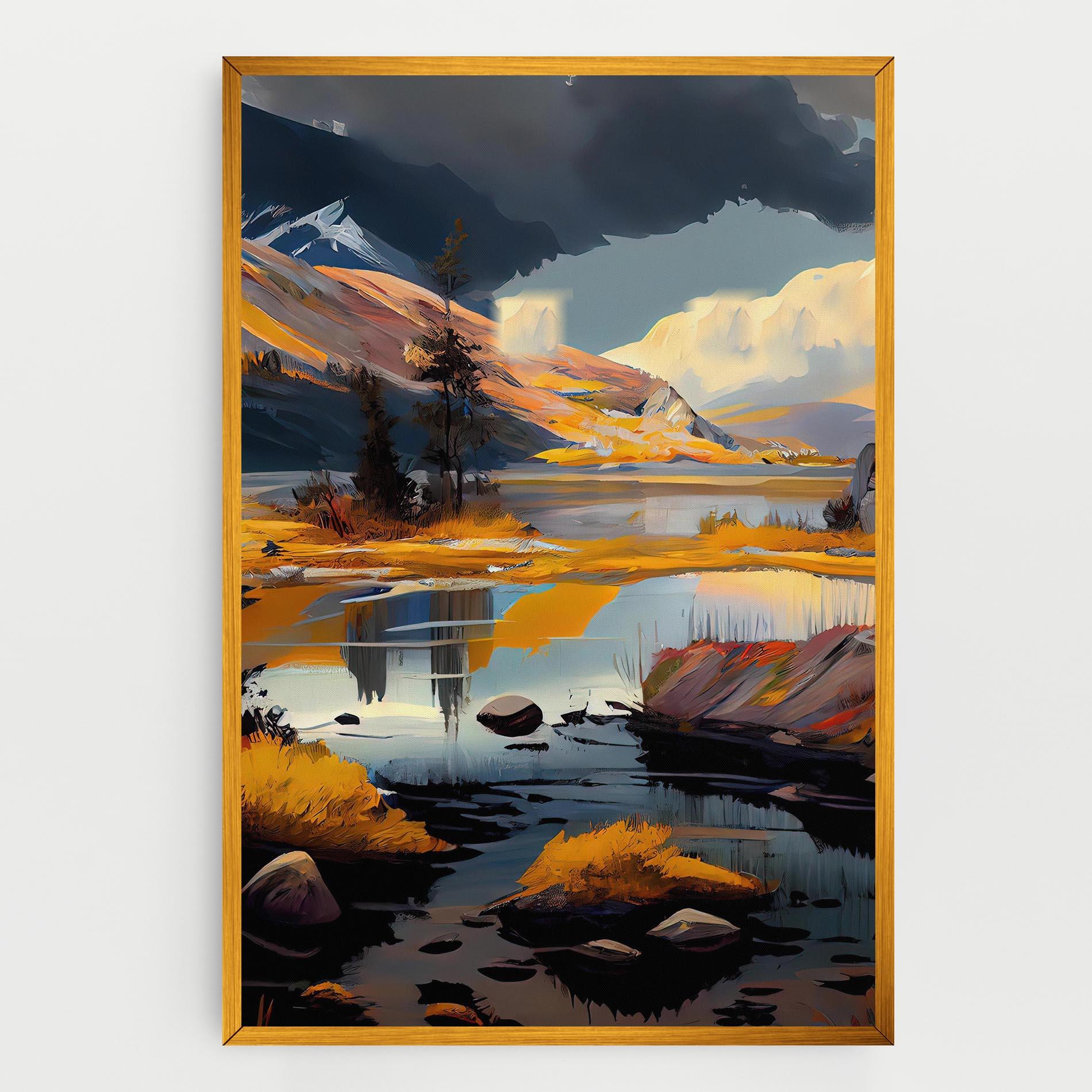 Leinwandbild Autumn Landscape mockup 0