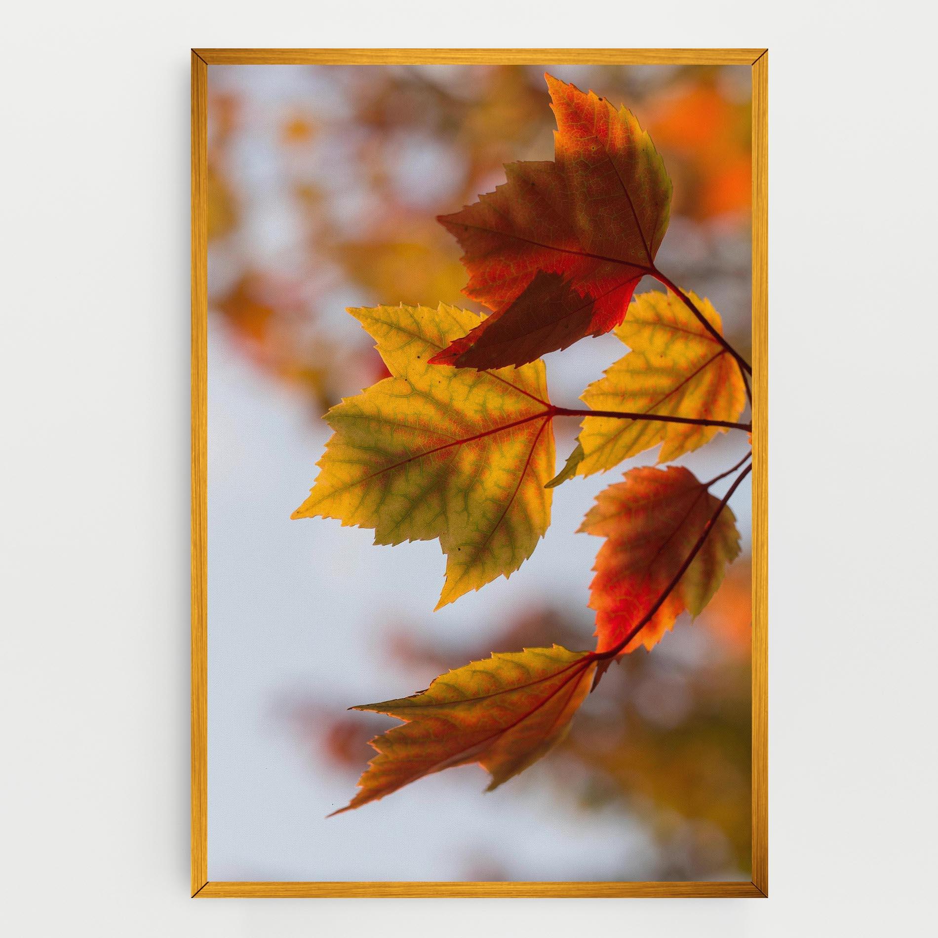 Leinwandbild Red Yellow Autumn mockup 0