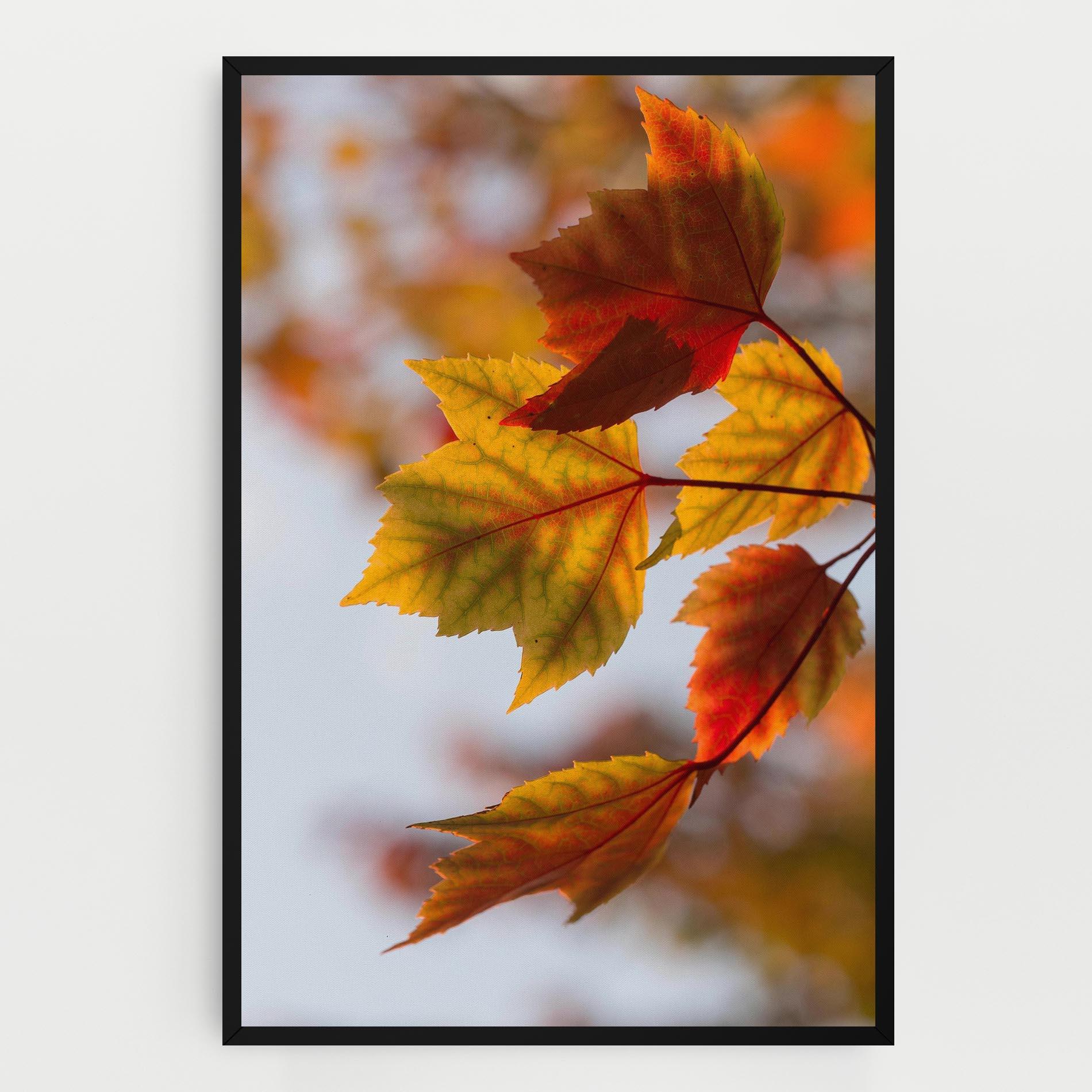 Leinwandbild Red Yellow Autumn mockup 0
