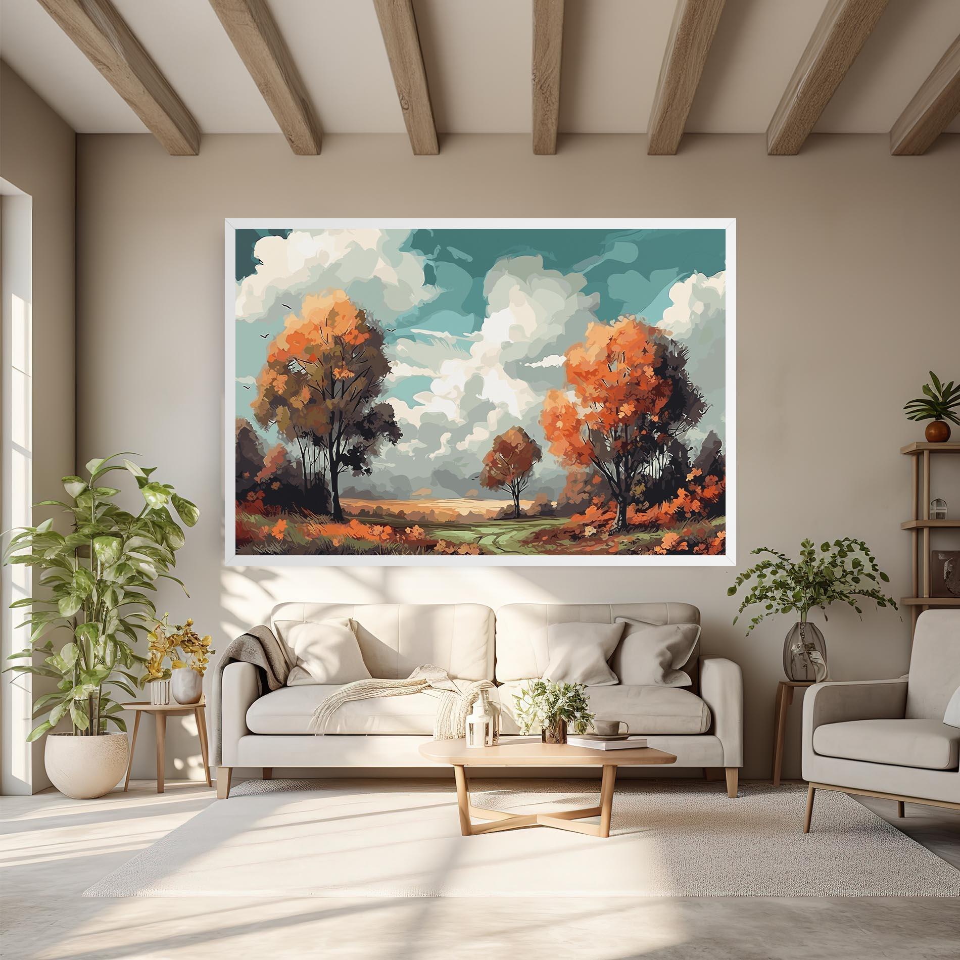 Leinwandbild Autumn Art mockup 6