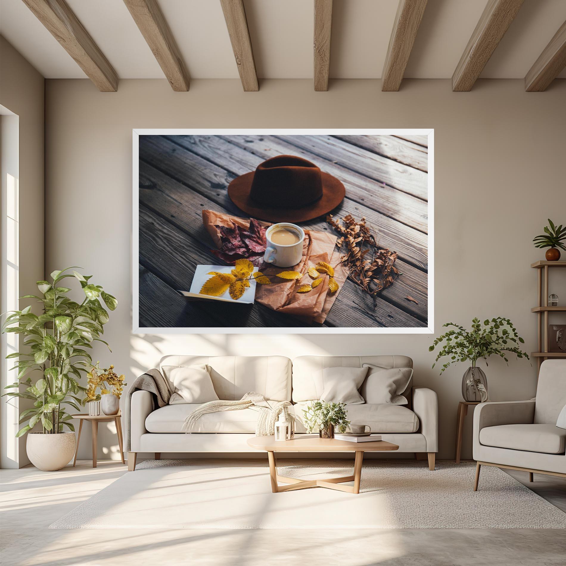 Leinwandbild Autumn Coffee Vibe mockup 6