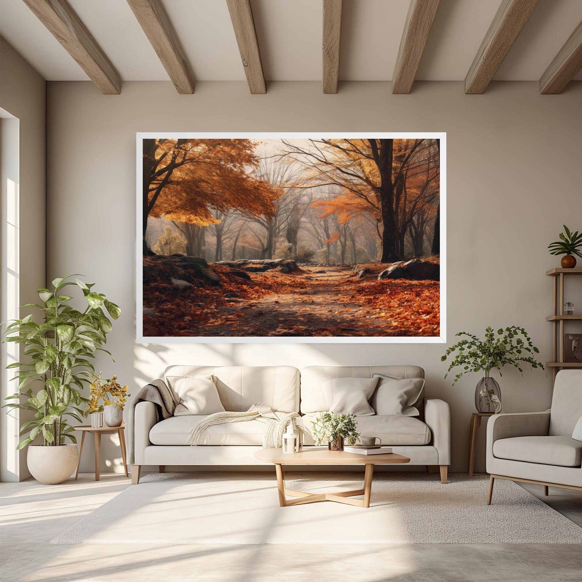 Leinwandbild Autumn Forest mockup 6