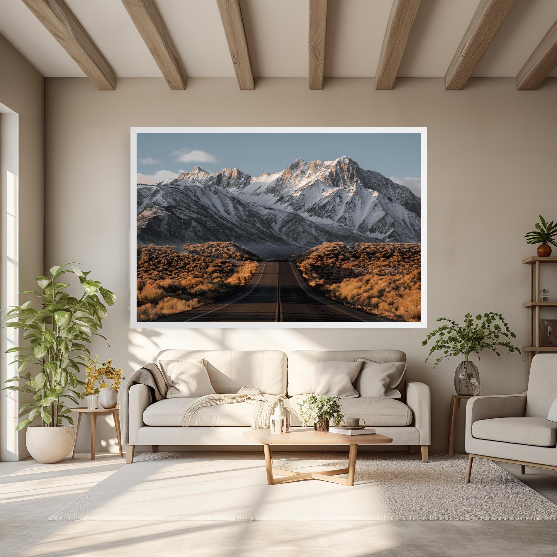 Leinwandbild Autumn Mountain View mockup 6