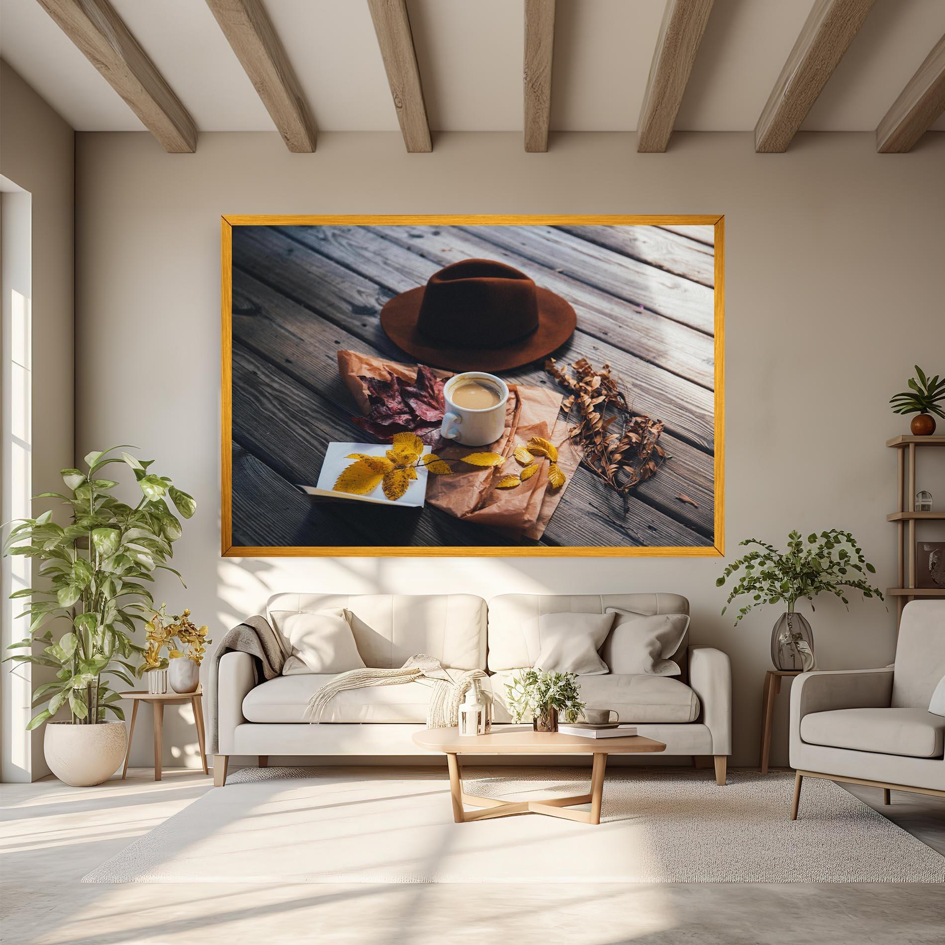 Leinwandbild Autumn Coffee Vibe mockup 6