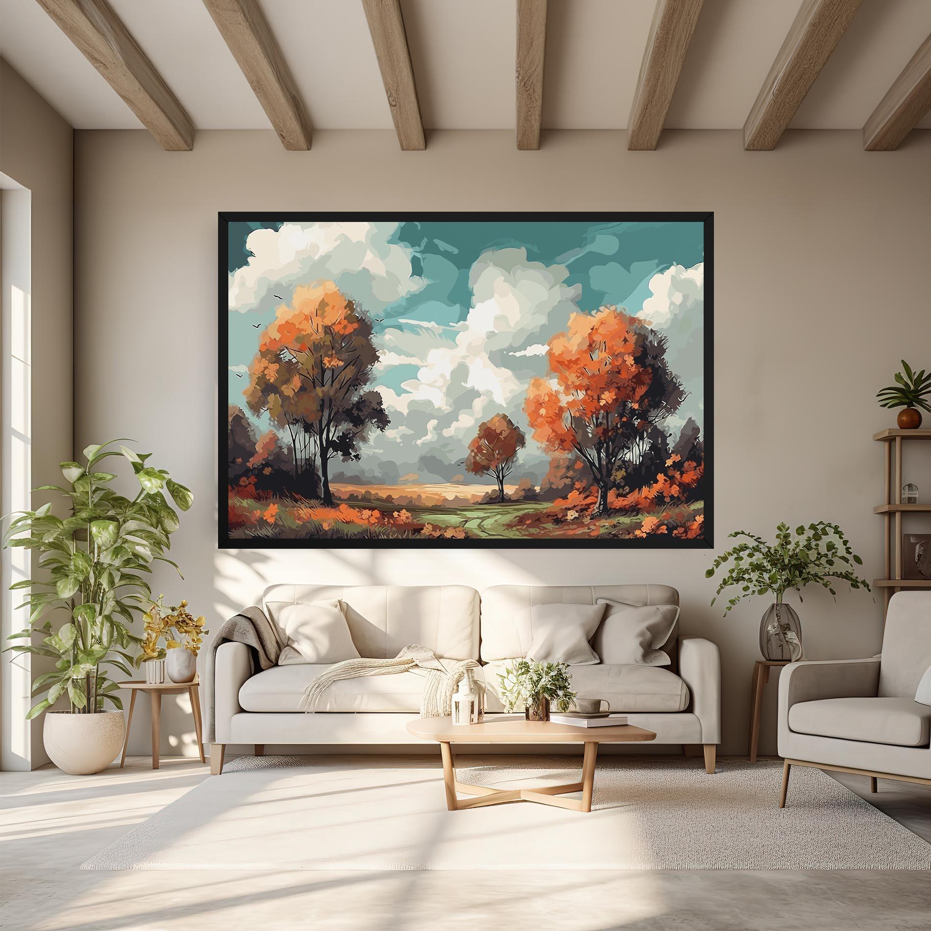 Leinwandbild Autumn Art mockup 6