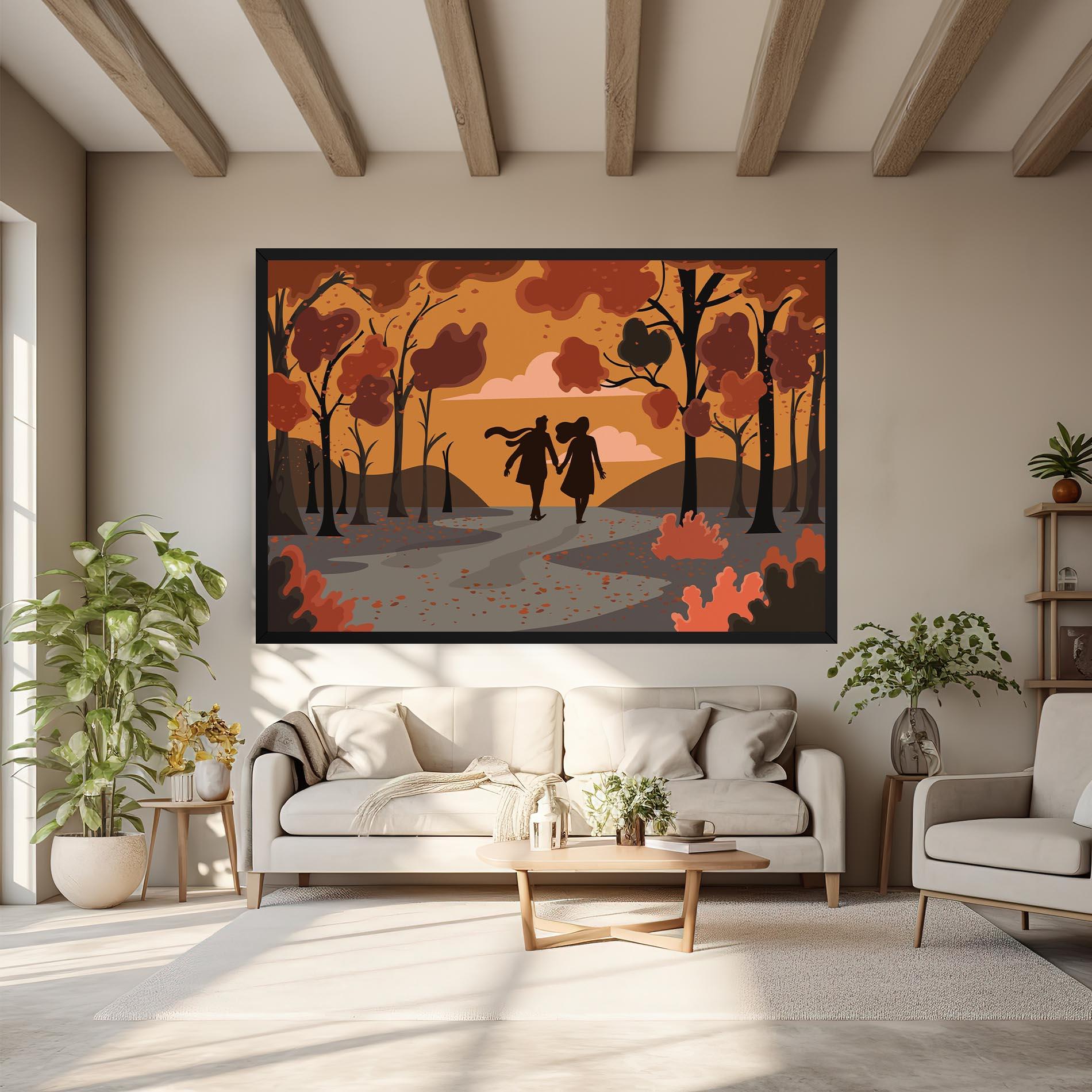 Leinwandbild Autumn Couple mockup 6