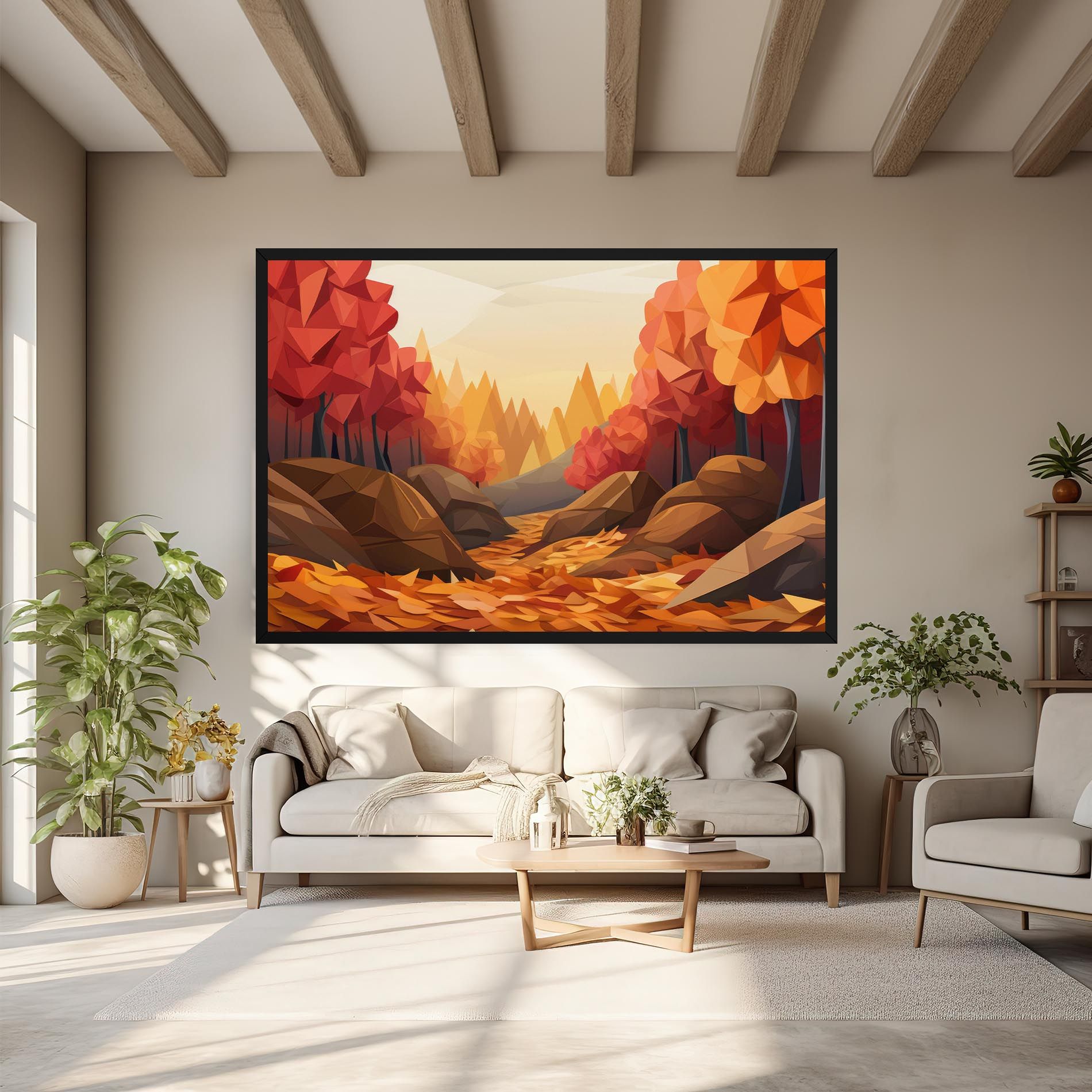 Autumn Orange Forest mockup 6