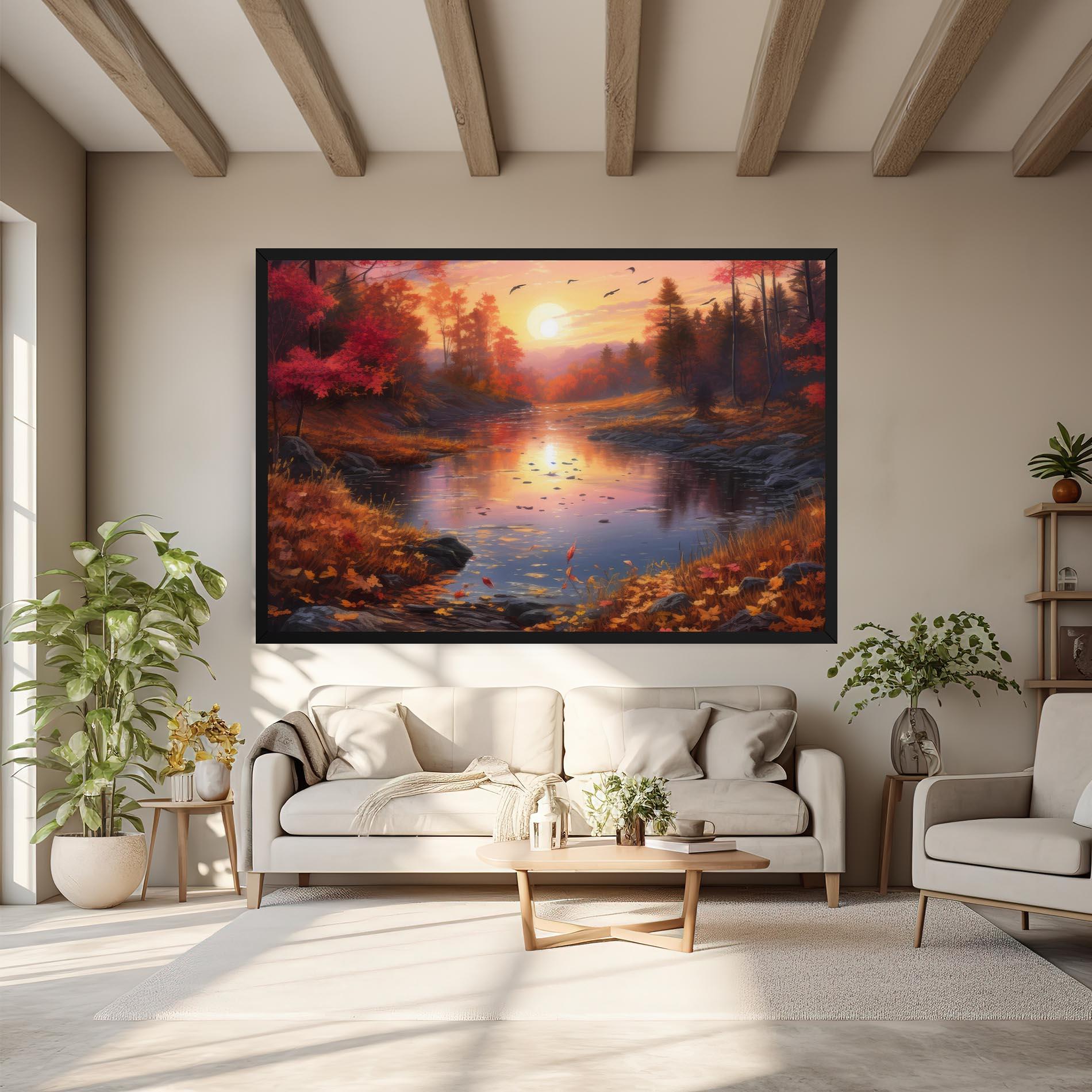 Leinwandbild Autumn Sunset mockup 6
