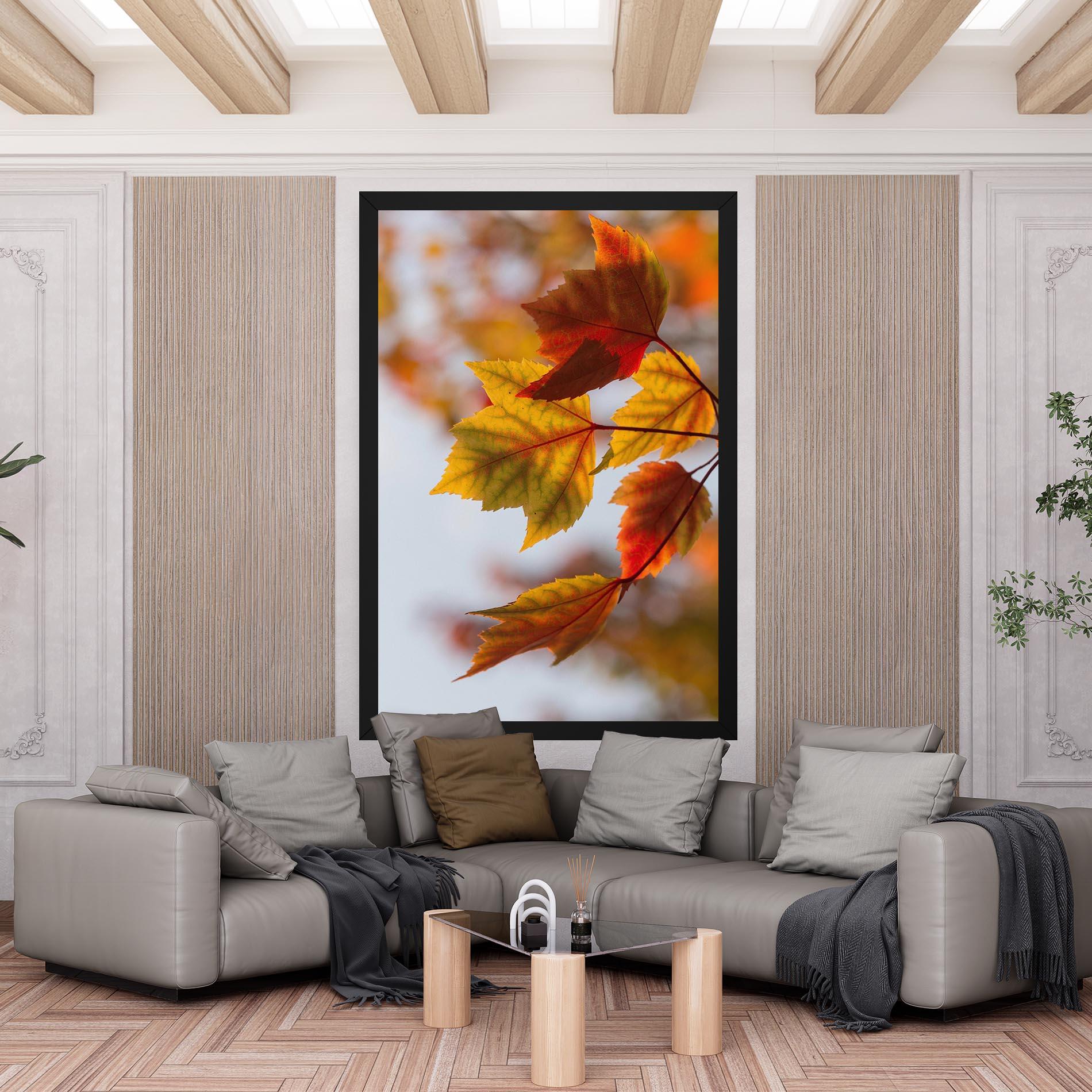Leinwandbild Red Yellow Autumn mockup 6