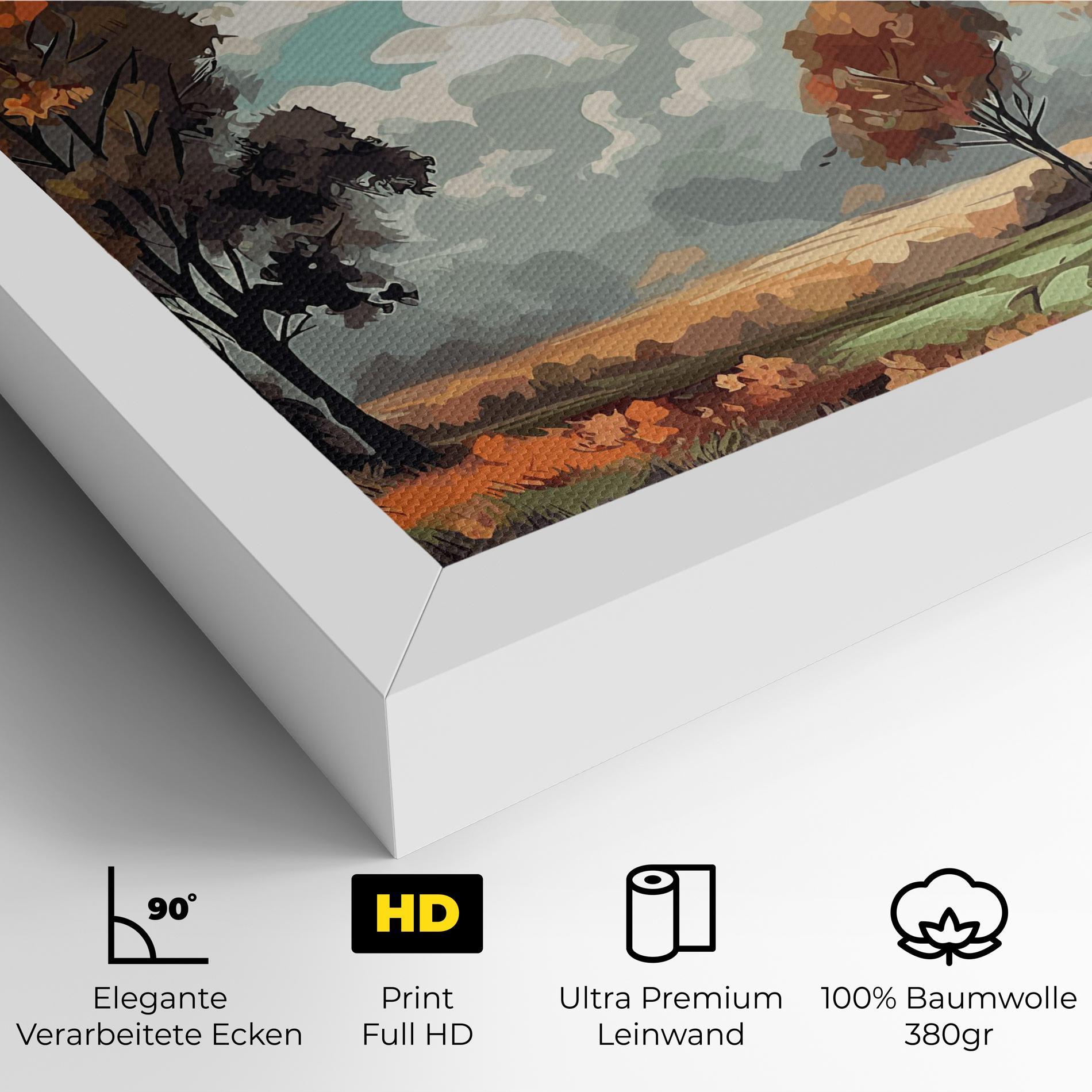 Leinwandbild Autumn Art mockup 4